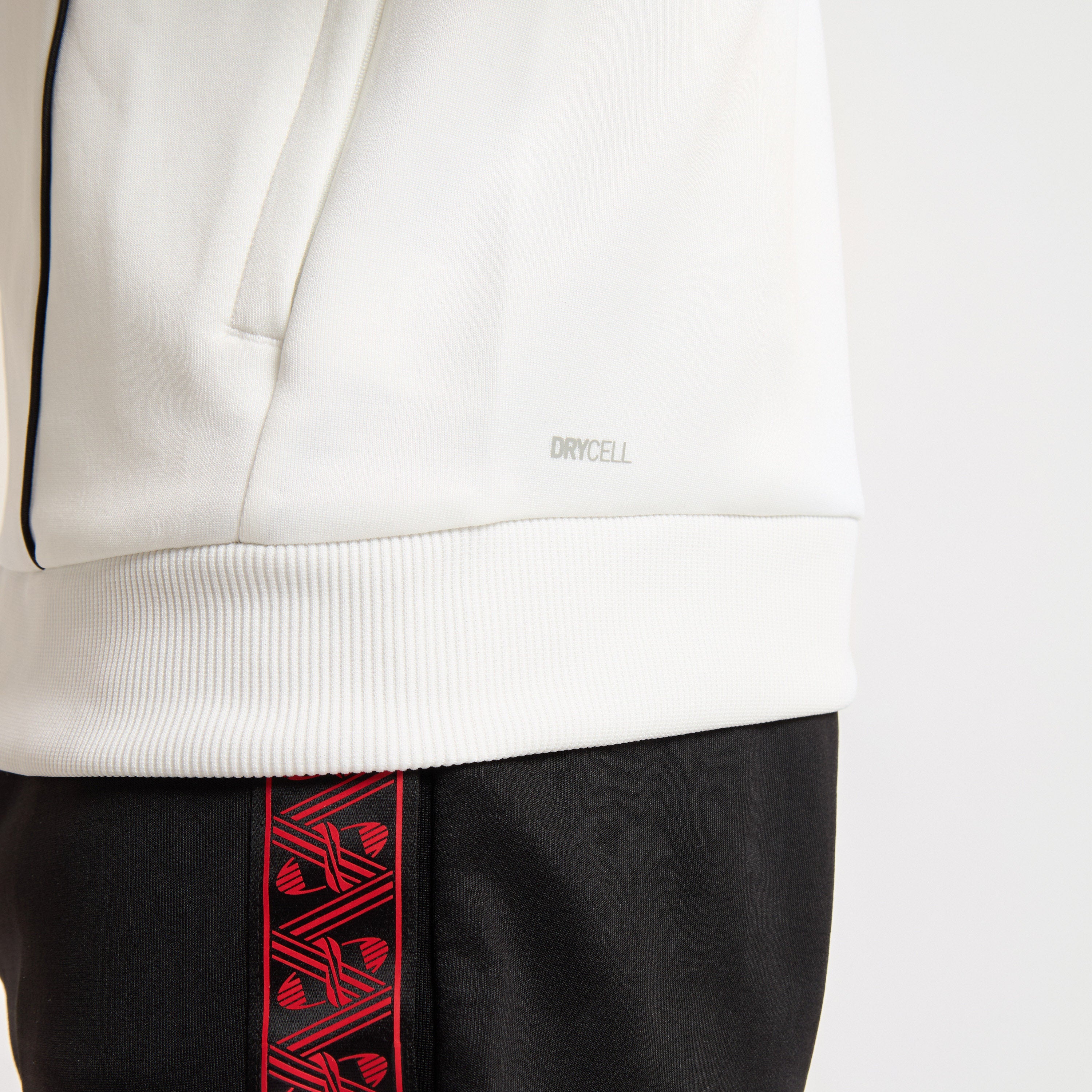 AC Milan King Giacca Uomo Bianca Zip Cotone Taglia Regolare