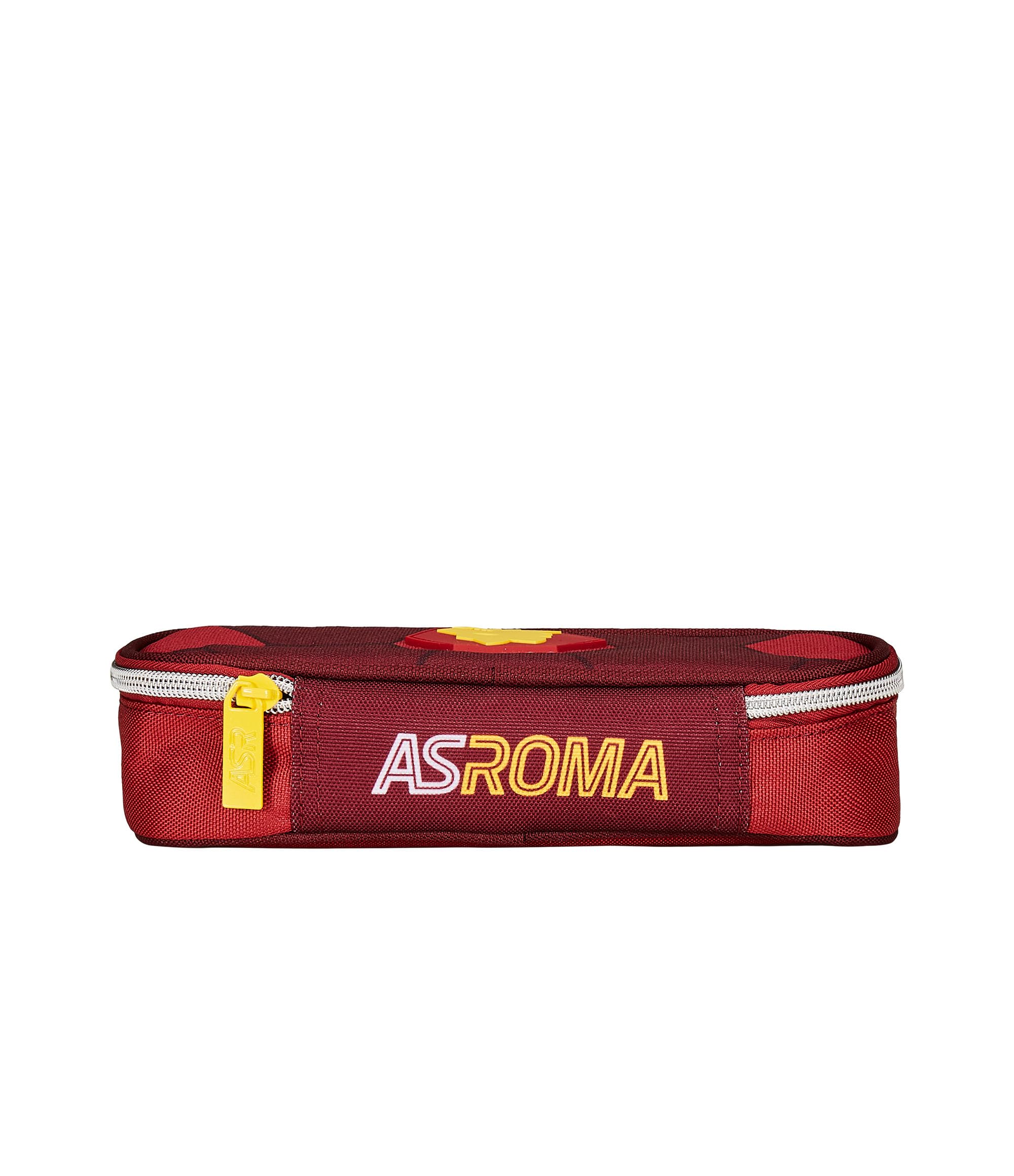 Roma Fanshop Scuola Round Plus portapenne giallo rosso