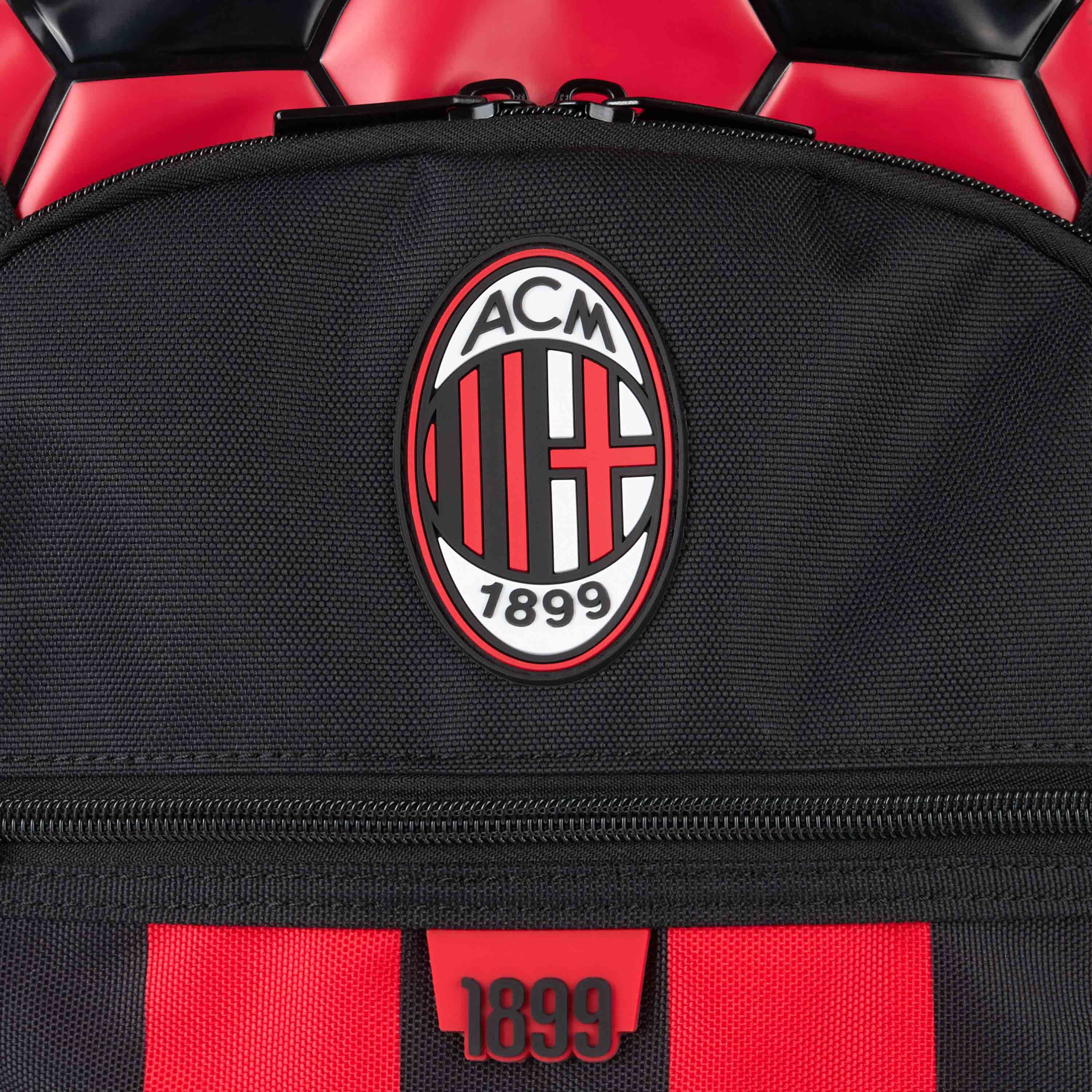 AC Milan Borsa e Zaini trolley scuola rosso nero 40x51x30 cm