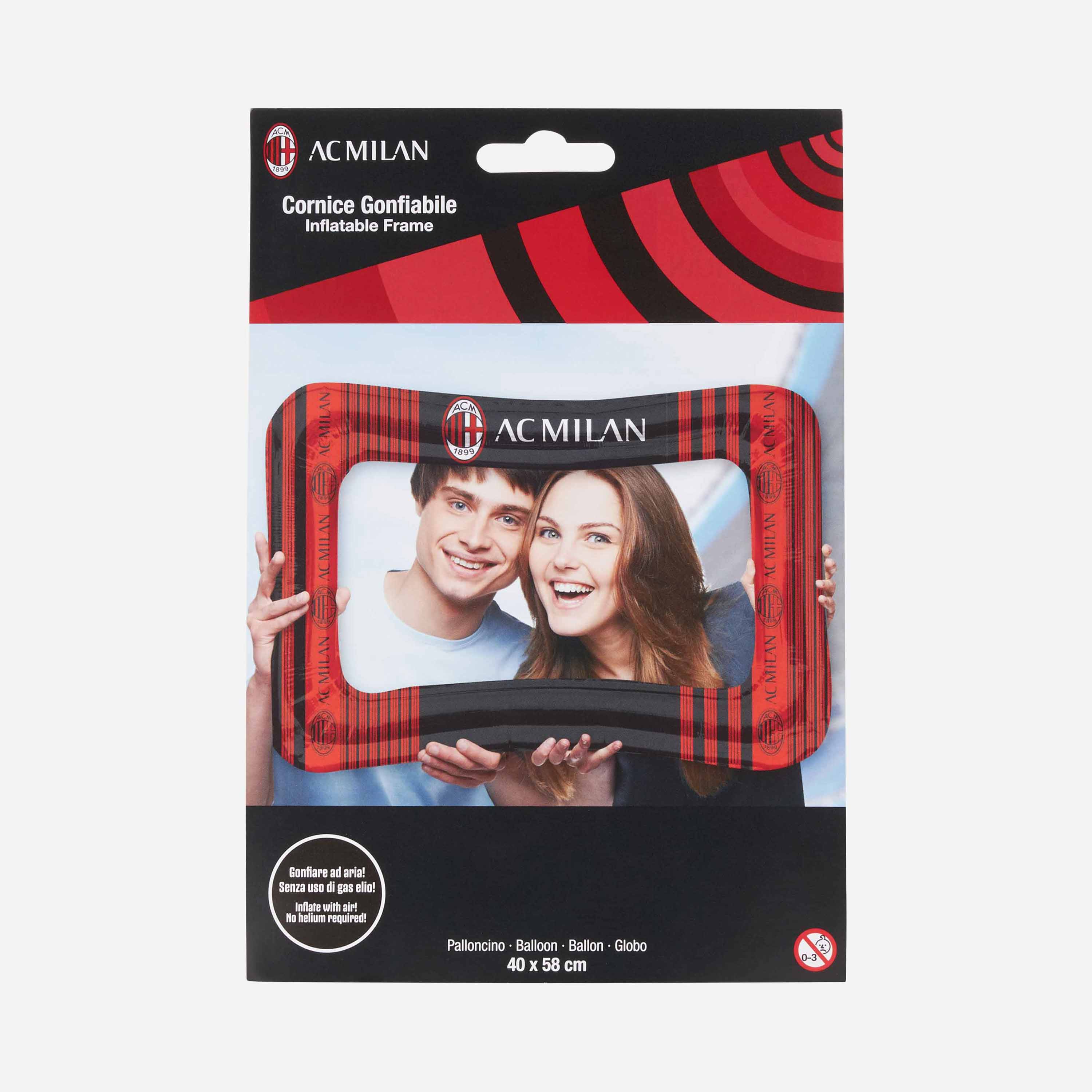 AC Milan Souvenir Palloncino Gonfiabile Cornice 40x58 cm