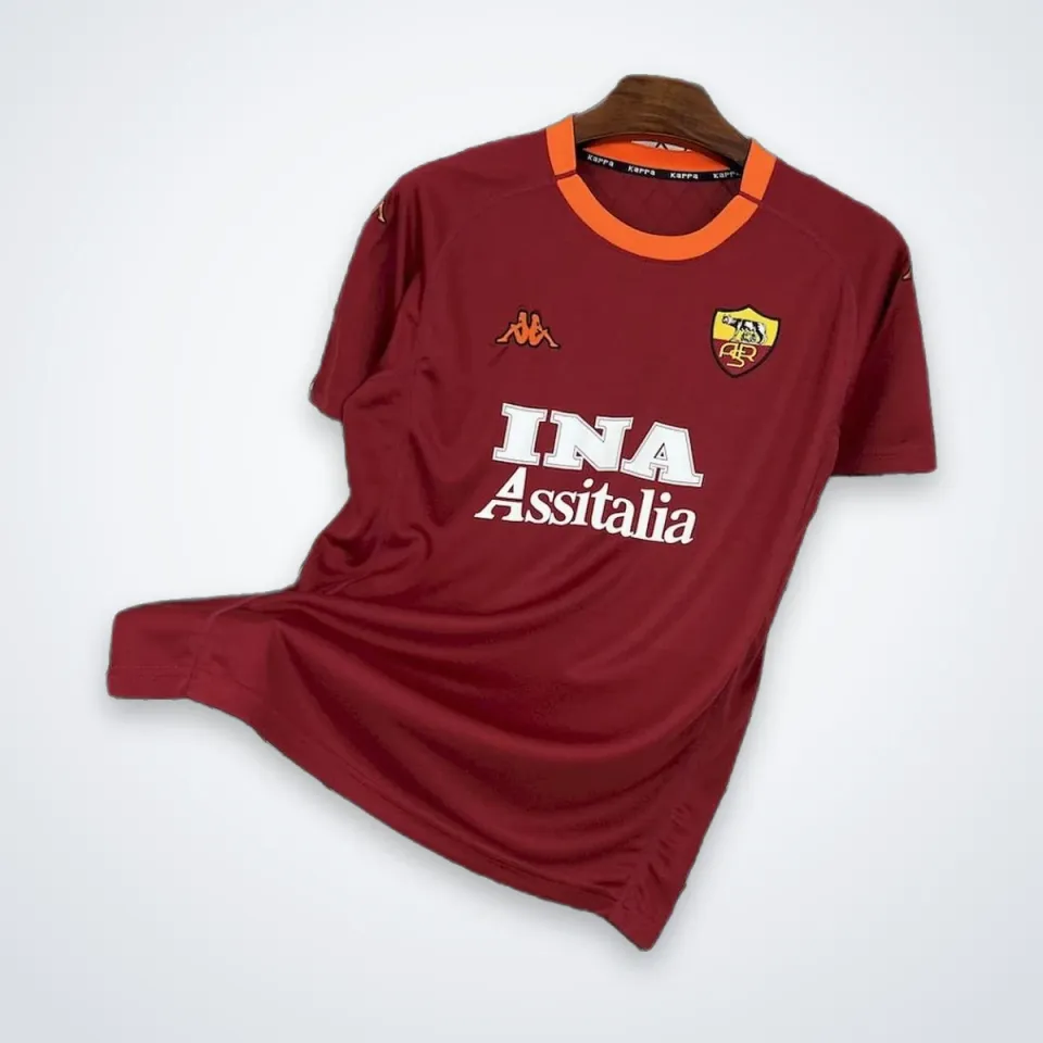 Roma 2000/01 maglia calcio retro rossa scudetto
