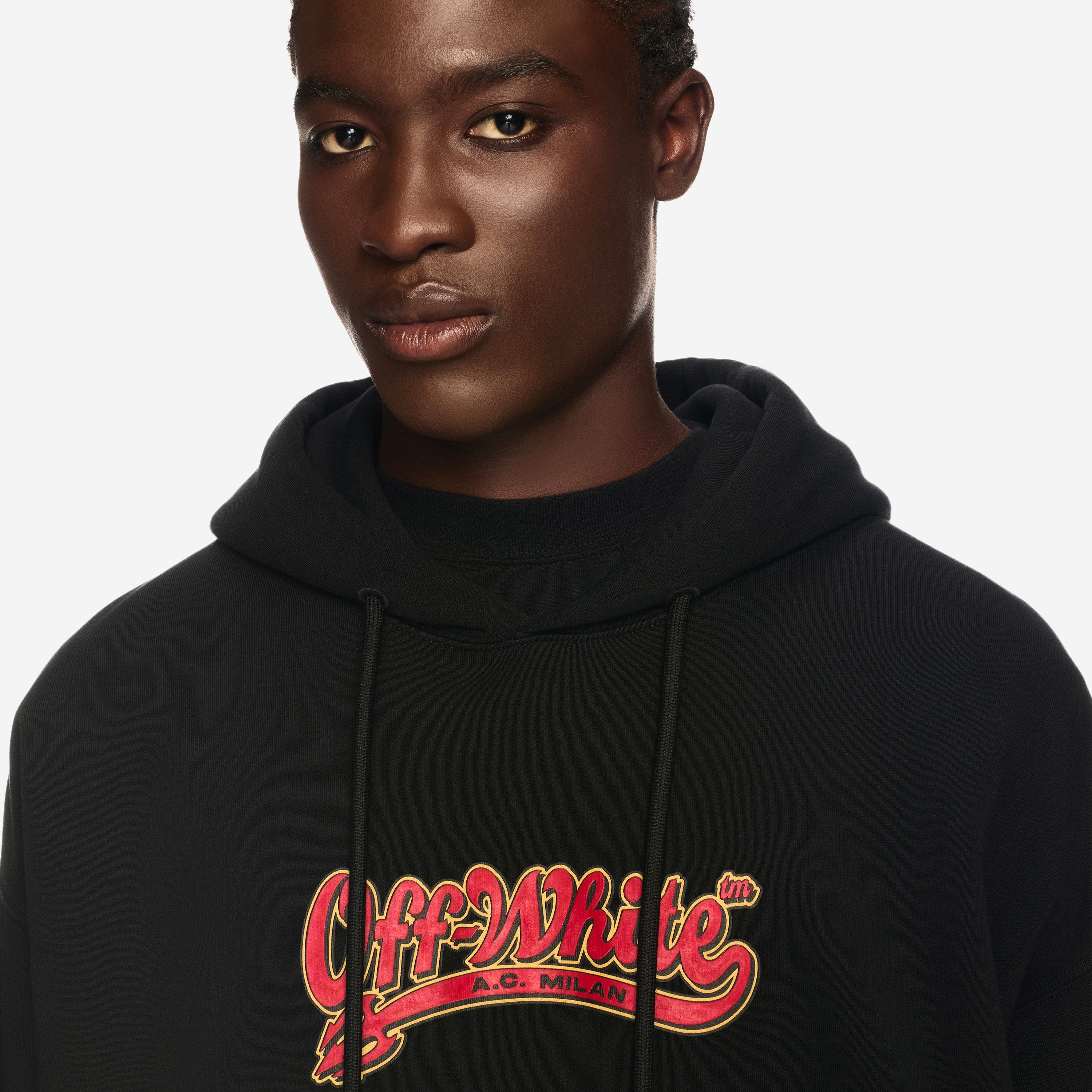 AC Milan x Off-White Arrow Felpa Cappuccio Cotone