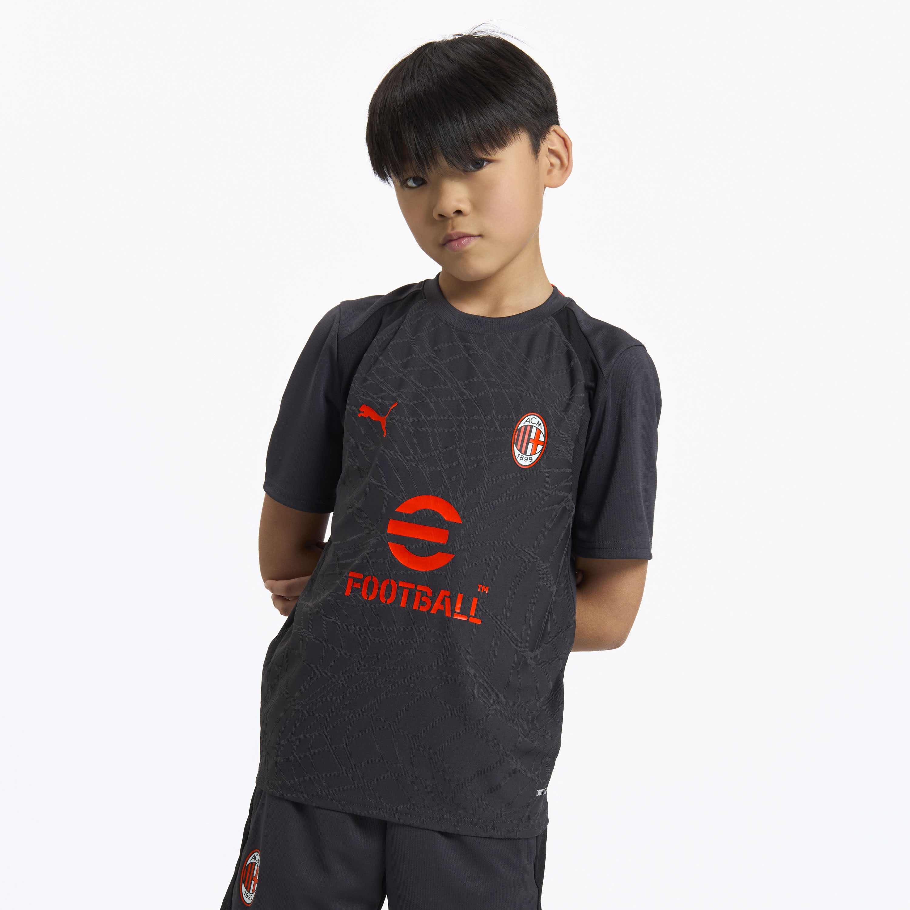 AC Milan Allenamento 2026/27 maglia bambino grigia 8 anni