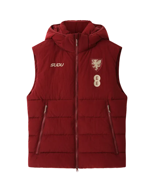 Wales Travel Players Home gilet uomo bordeaux cabernet