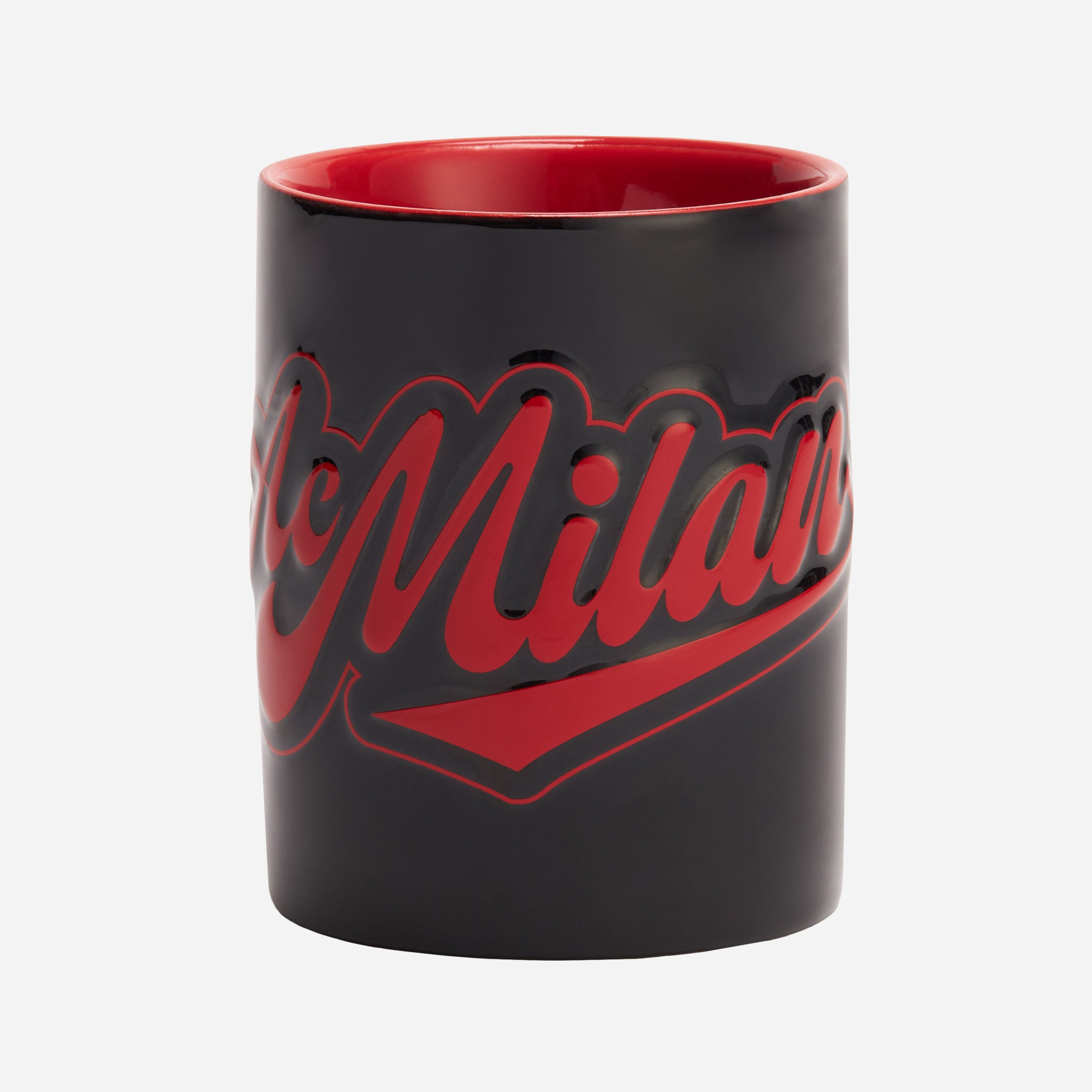 AC Milan Urban Collection tazza nera logo in rilievo