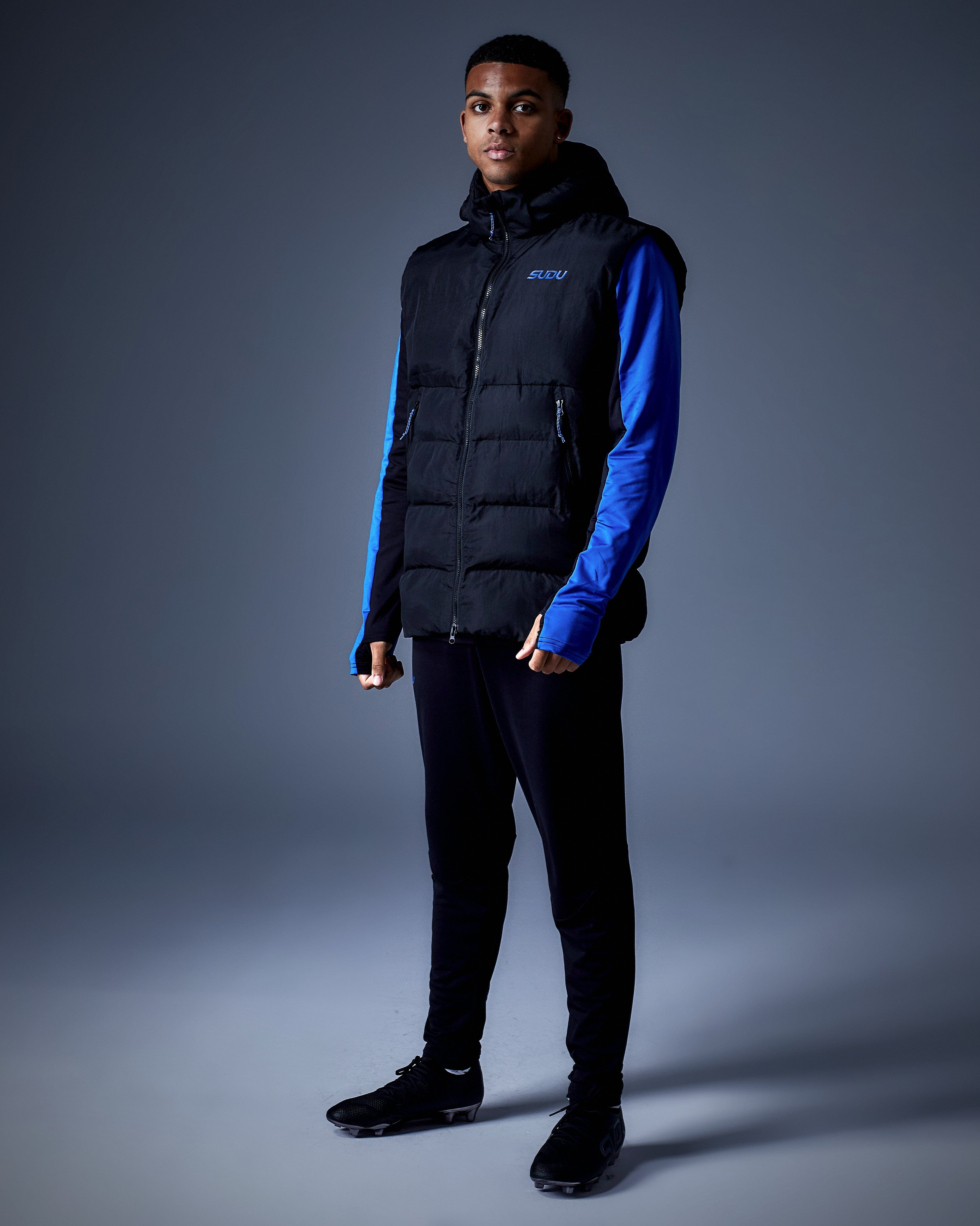 Wales SUDU Clothing gilet SPG 01 Play nero antipioggia