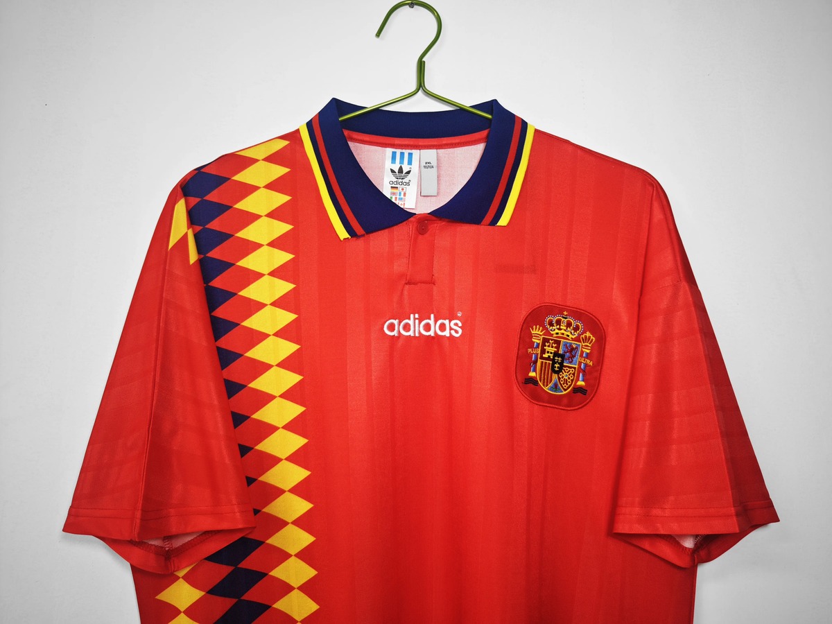 Tifoso Store Spagna Retro 1994 maglia rossa rombi gialli