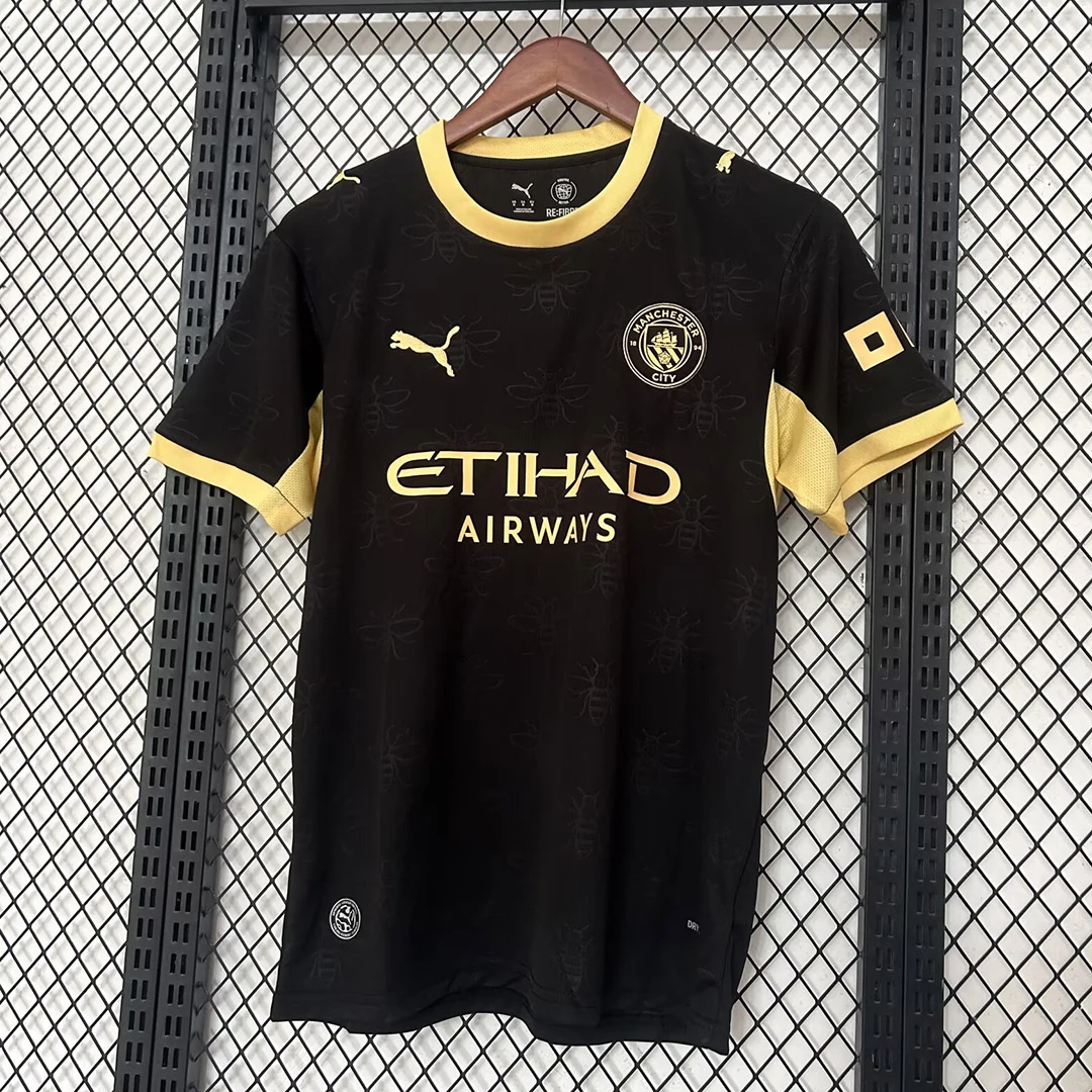 Tifoso Store Maglie da Calcio City Away 2026/27 maglia nera oro