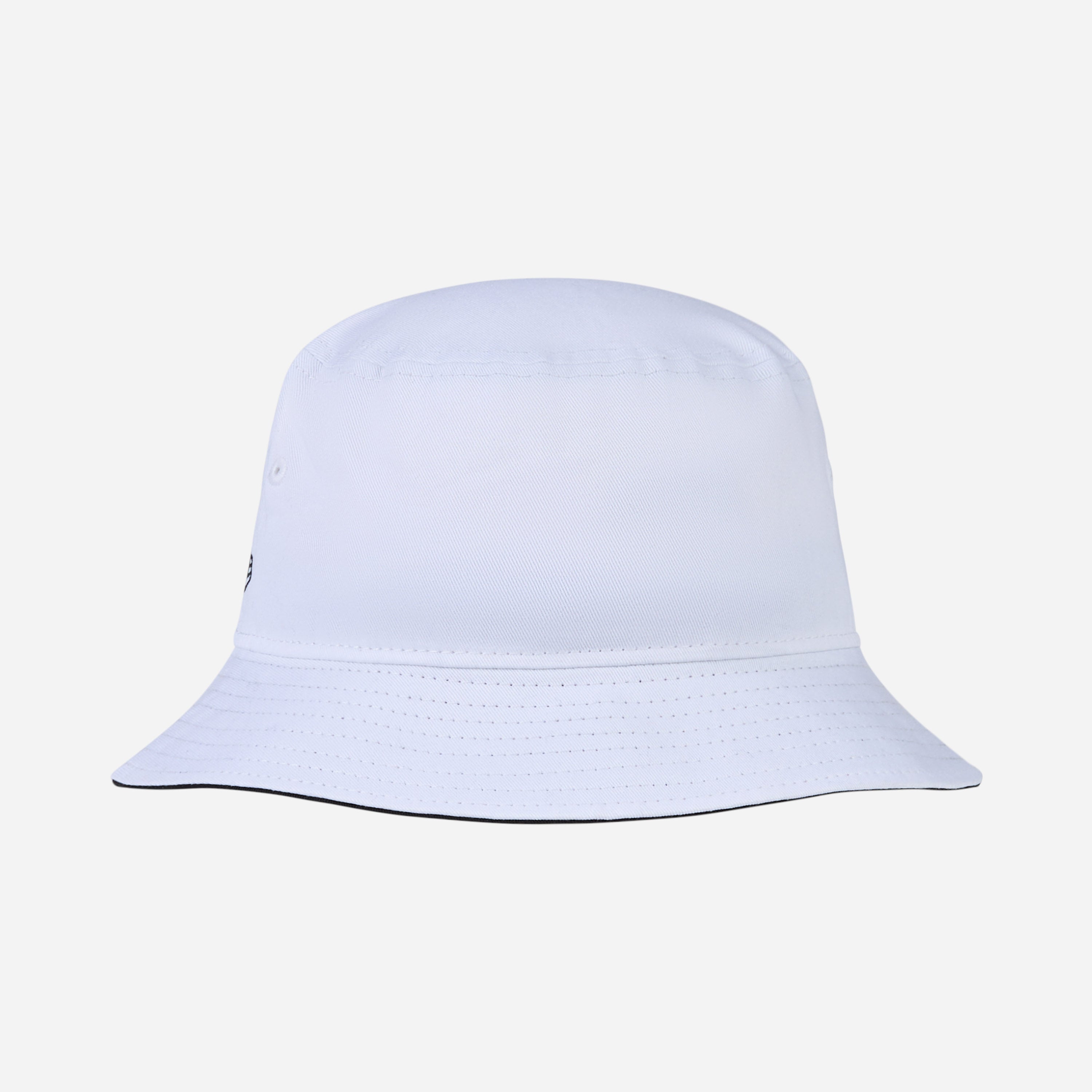 New Era X AC Milan Bucket Hat Bianco Cotone Logo Ricamato