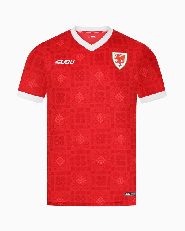 Wales SUDU Home Kit 2026-28 maglia gara pro uomo rossa