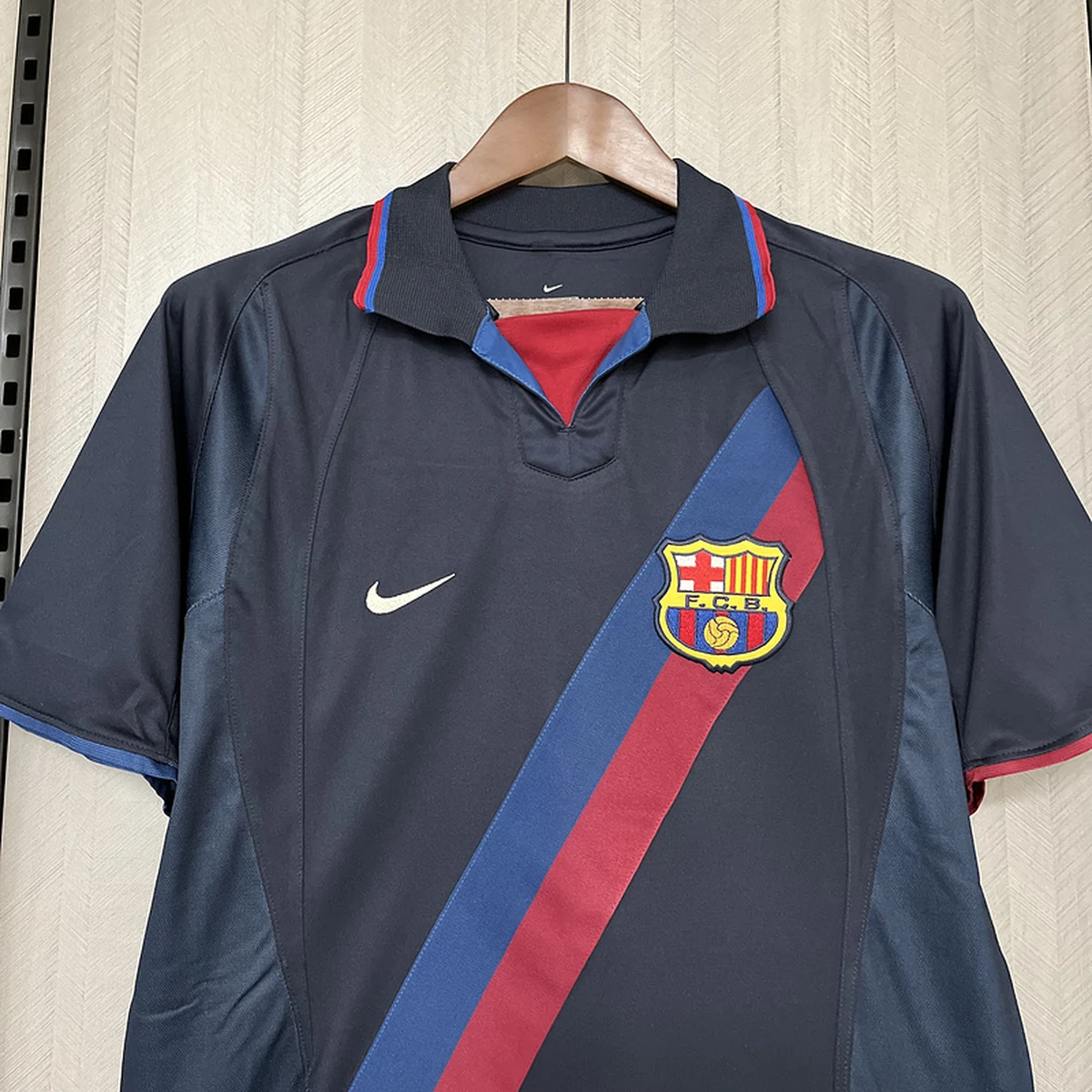 Tifoso Store Seconda Maglia Barcellona 2002/03 maglia retro blu