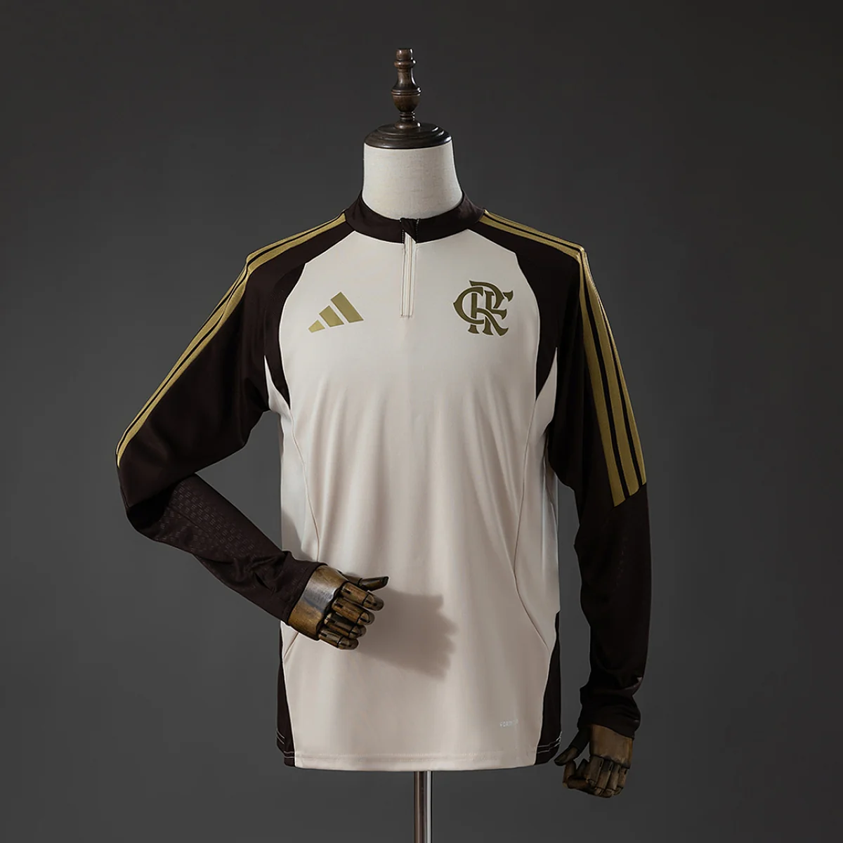 Flamengo 2026/27 maglia allenamento beige manica lunga S-XXL
