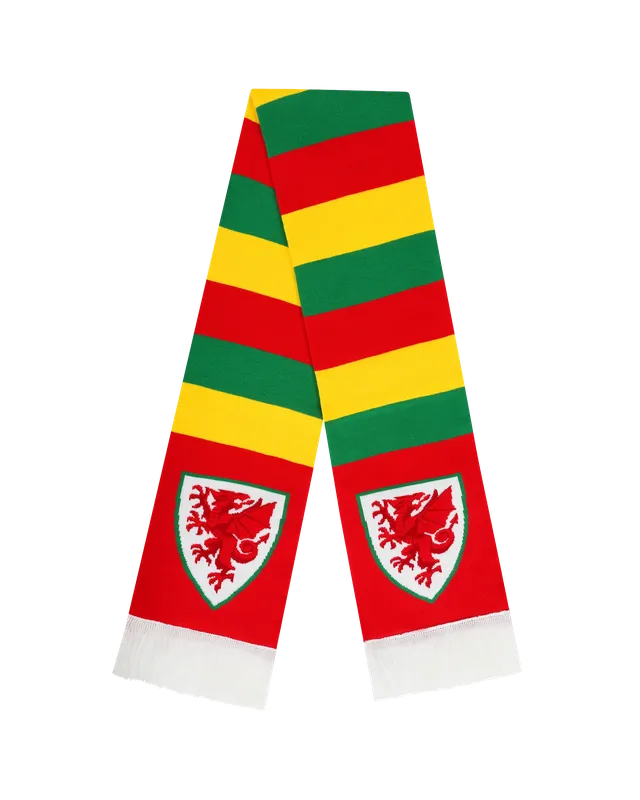 Wales Bar sciarpa tifoso verde gialla taglia unica