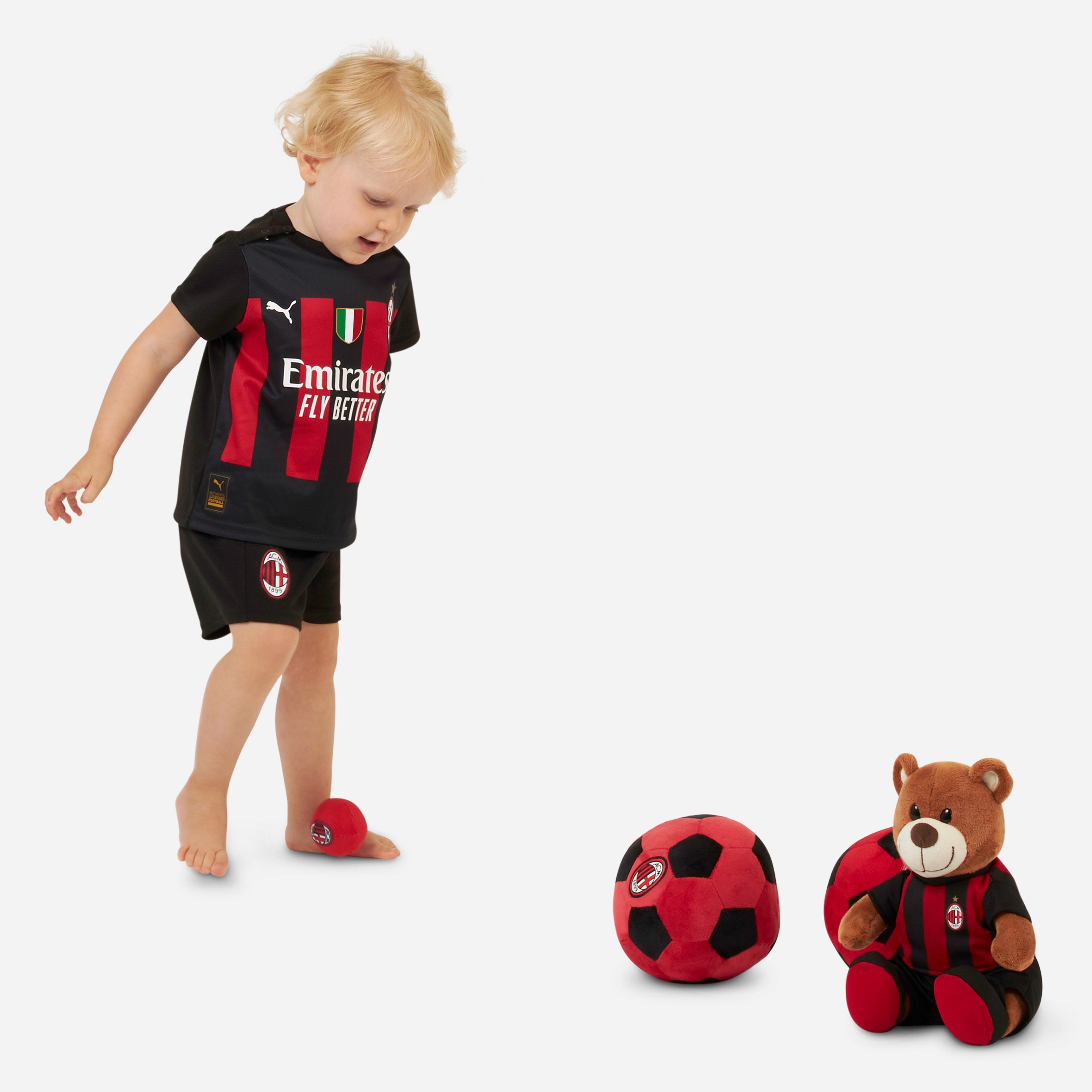 AC Milan Home 2022/23 kit neonato rosso nero 12 mesi