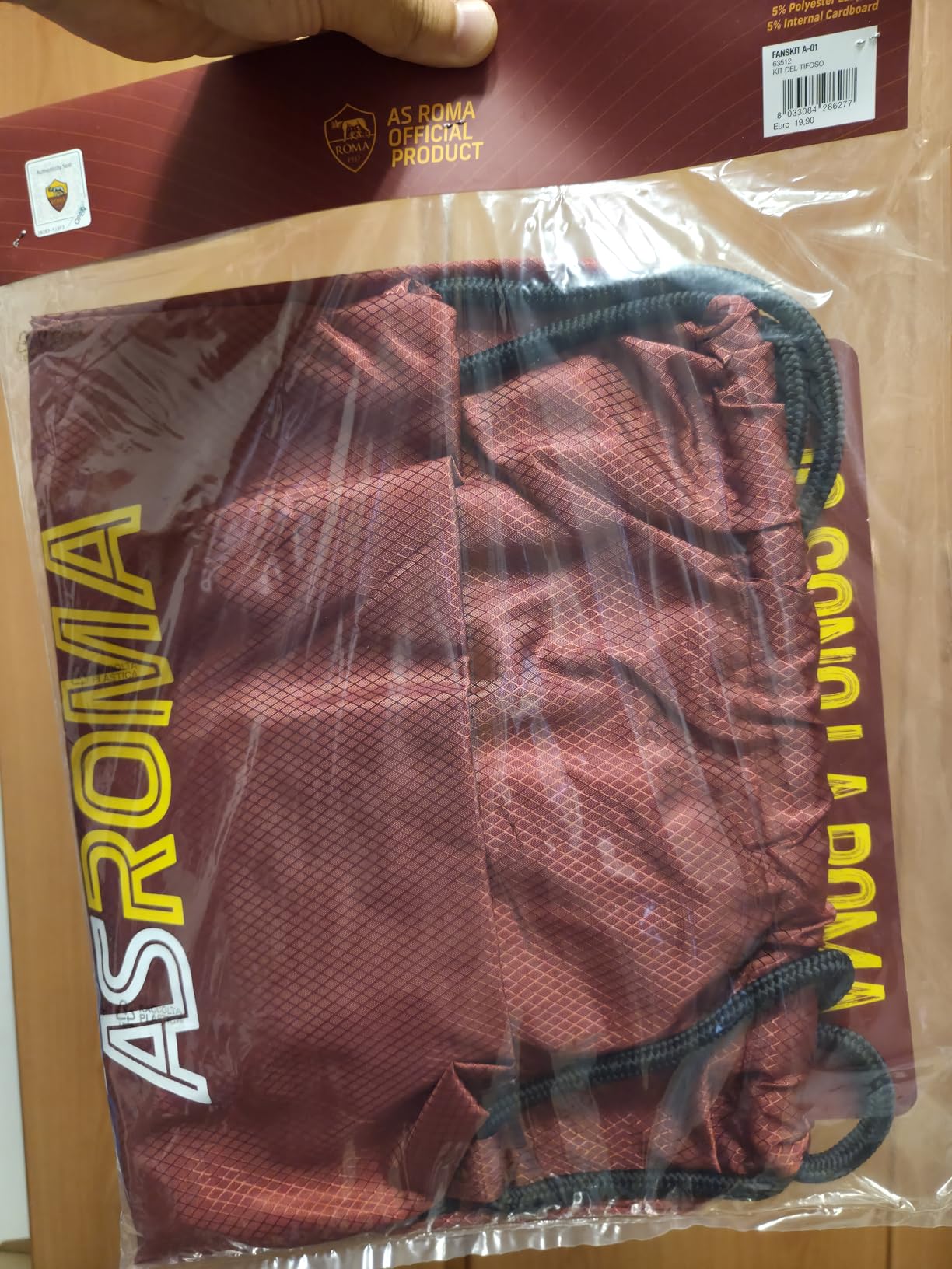 AS Roma Fan Kit set tifoso sciarpa gymsack