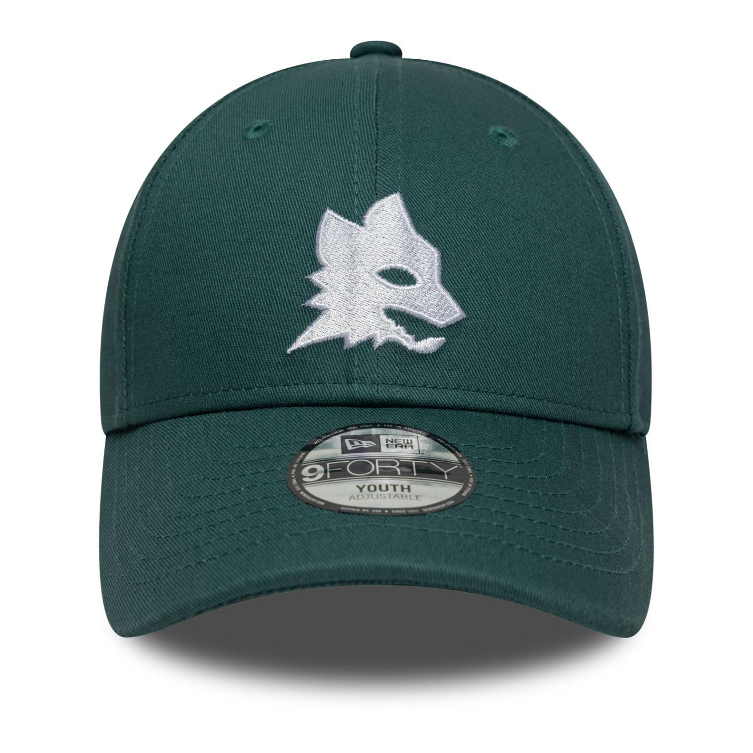 Roma Fanshop Cappello Kids 9FORTY Wolf Dark Green bimbo