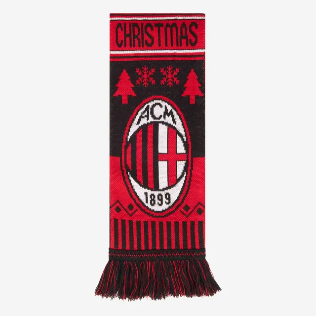 AC Milan Christmas Sciarpa Natalizia Double Face Rossonera
