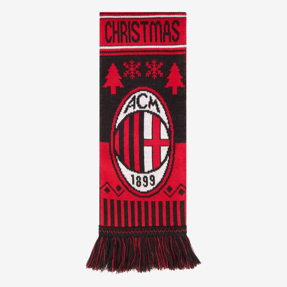 AC Milan Christmas Sciarpa Natalizia Double Face Rossonera