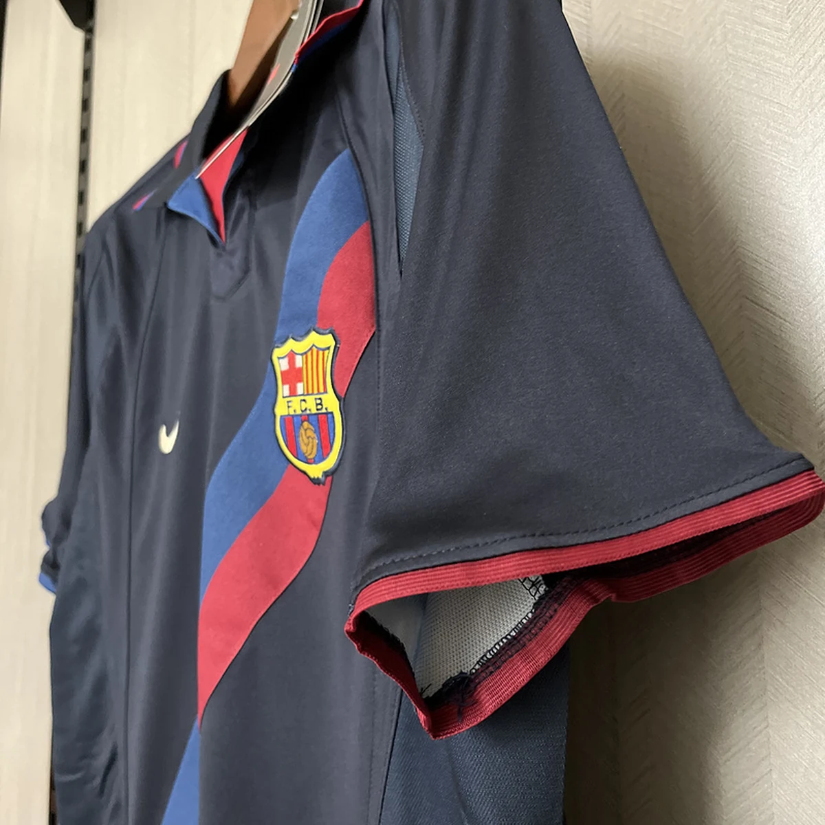Tifoso Store Seconda Maglia Barcellona 2002/03 maglia retro blu
