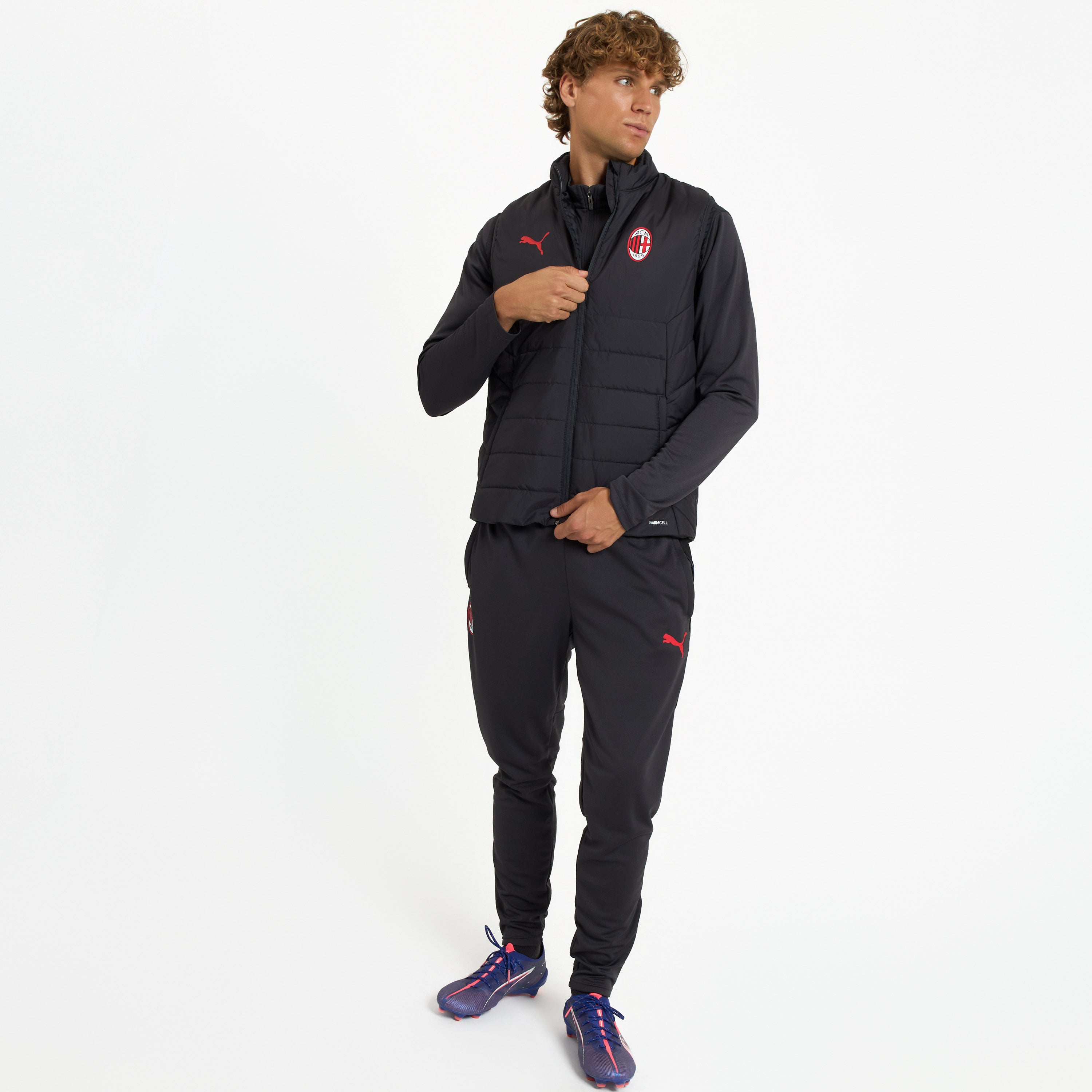 AC Milan Allenamento 2026/27 Gilet Uomo Grigio con Zip