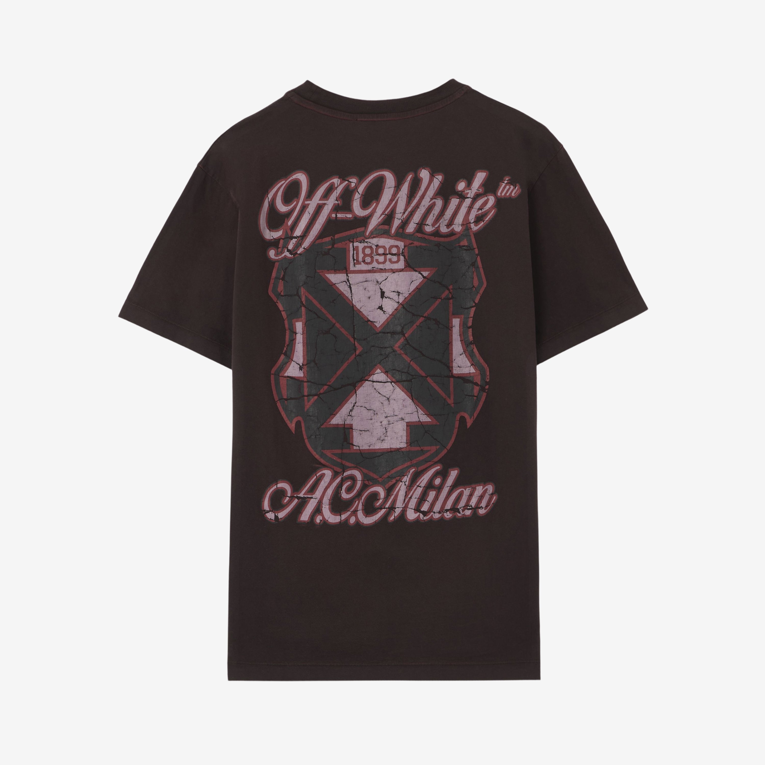 AC Milan Off-White t-shirt bianca regular cotone
