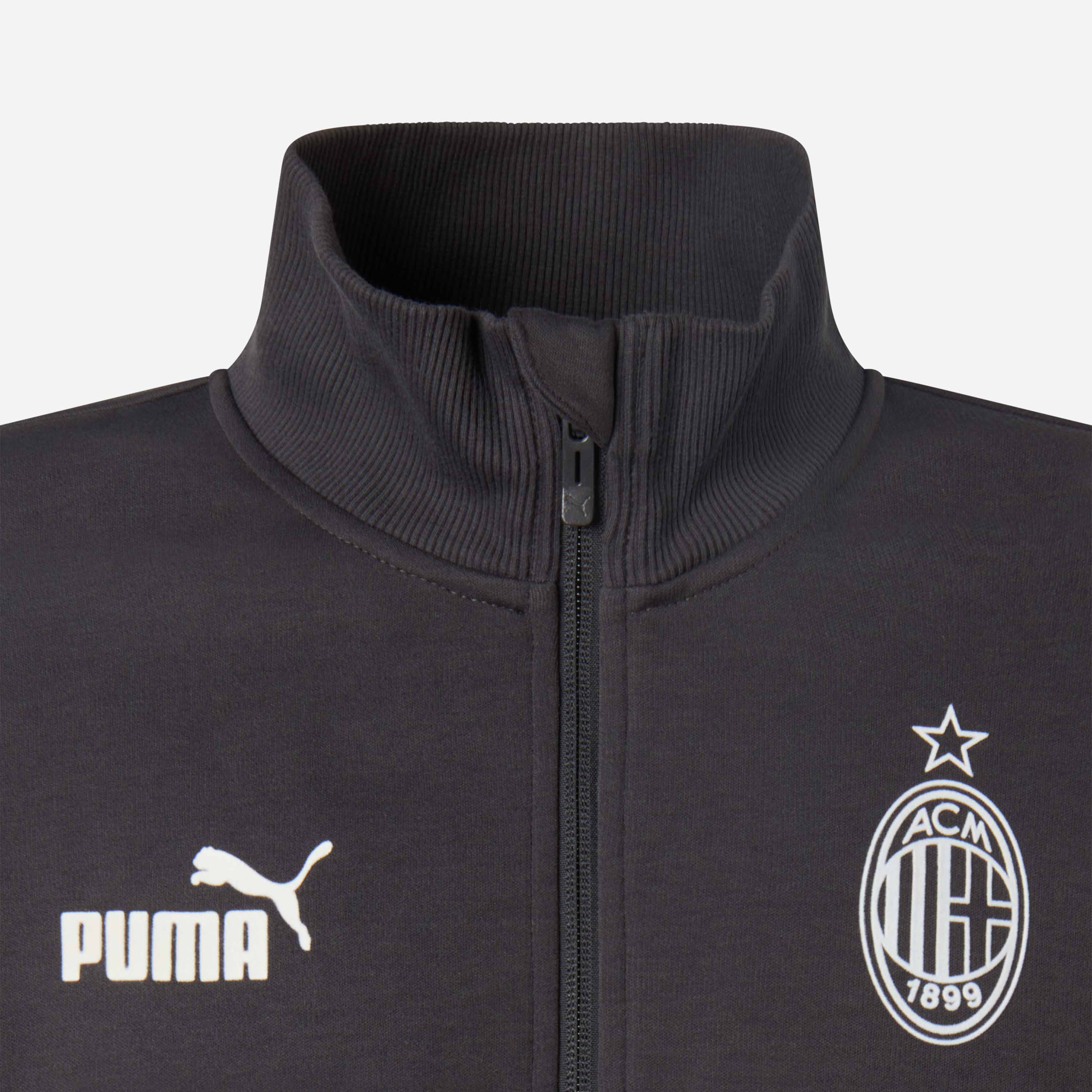 AC Milan Archive Collection Zipped Hoodie felpa zip uomo