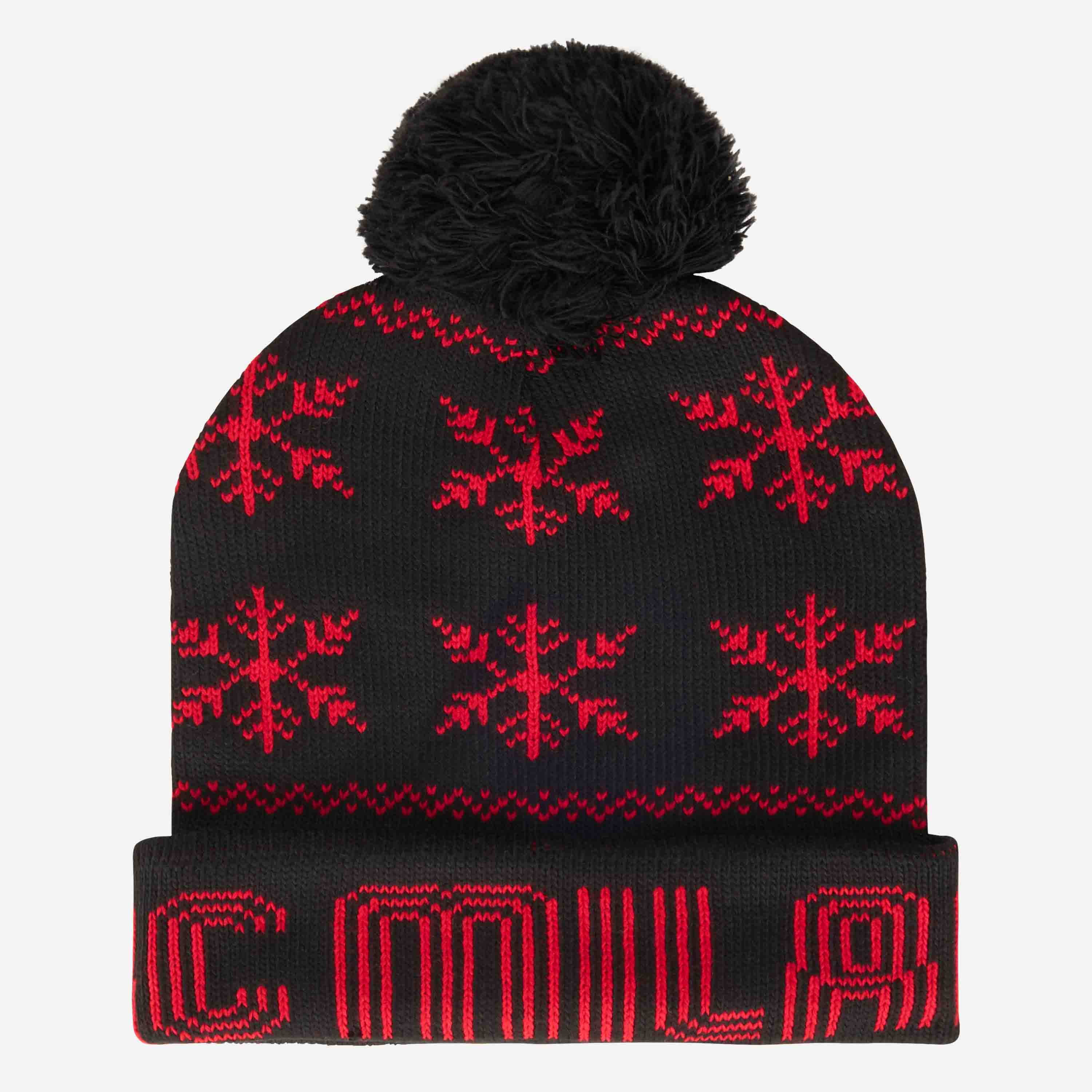 AC Milan Christmas Hat Berretto Natalizio Nero Unisex
