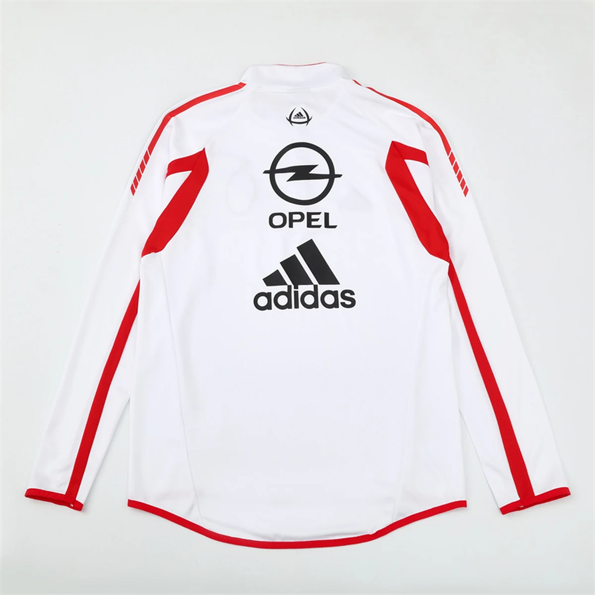 Milan 2005/06 Felpa Mezza Zip Bianca sponsor Opel