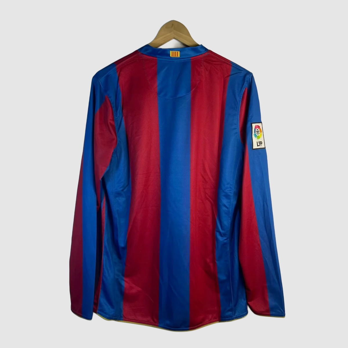 Barcellona 2007/08 maglia calcio manica lunga blaugrana