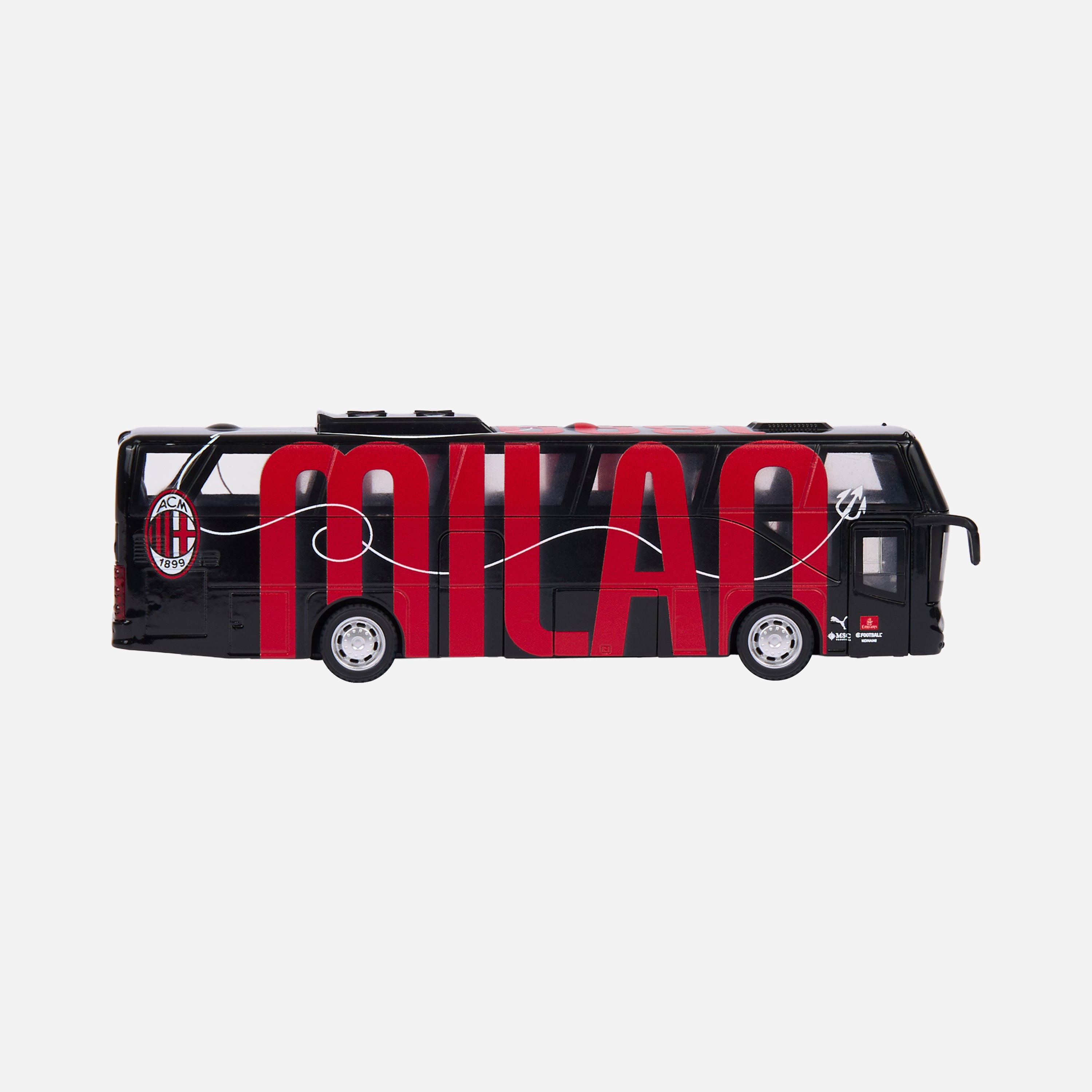 AC Milan Toy Bus pullman giocattolo nero rosso taglia unica