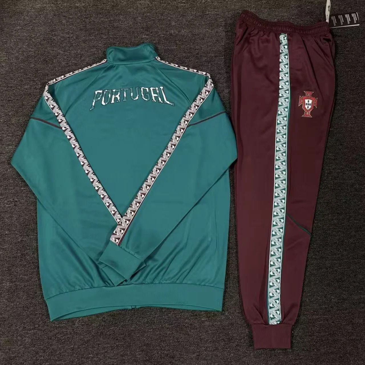 Portogallo 2026/27 Tuta Verde Full Zip giacca + pantaloni