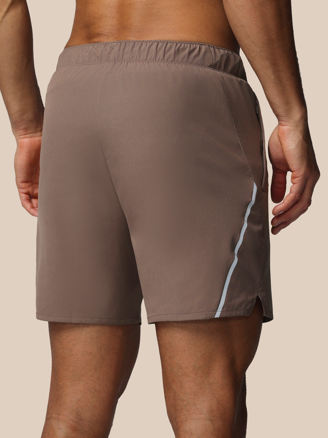 Twente Castore Apex 6" short running taupe uomo