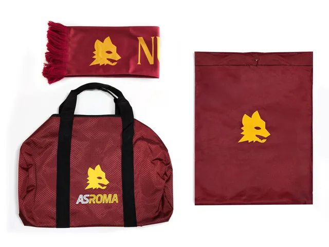 AS Roma Fan Kit set tifoso sciarpa gymsack