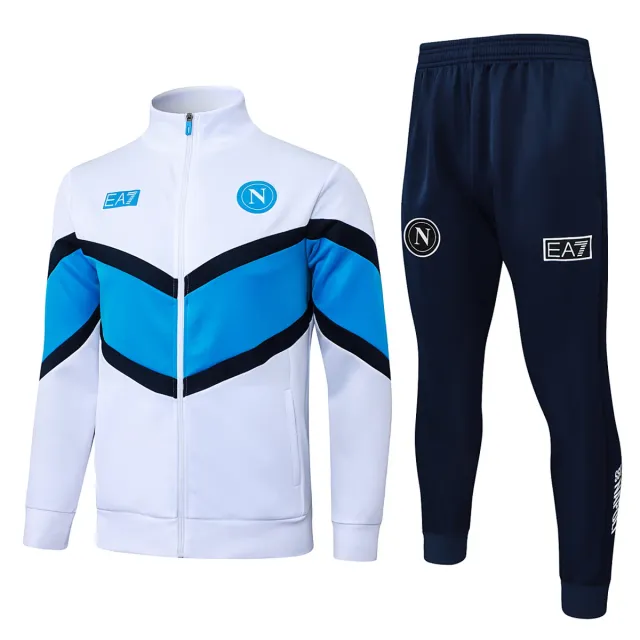 Tifoso Store Tute Sportive Napoli 2025/26 tuta bianca V azzurra