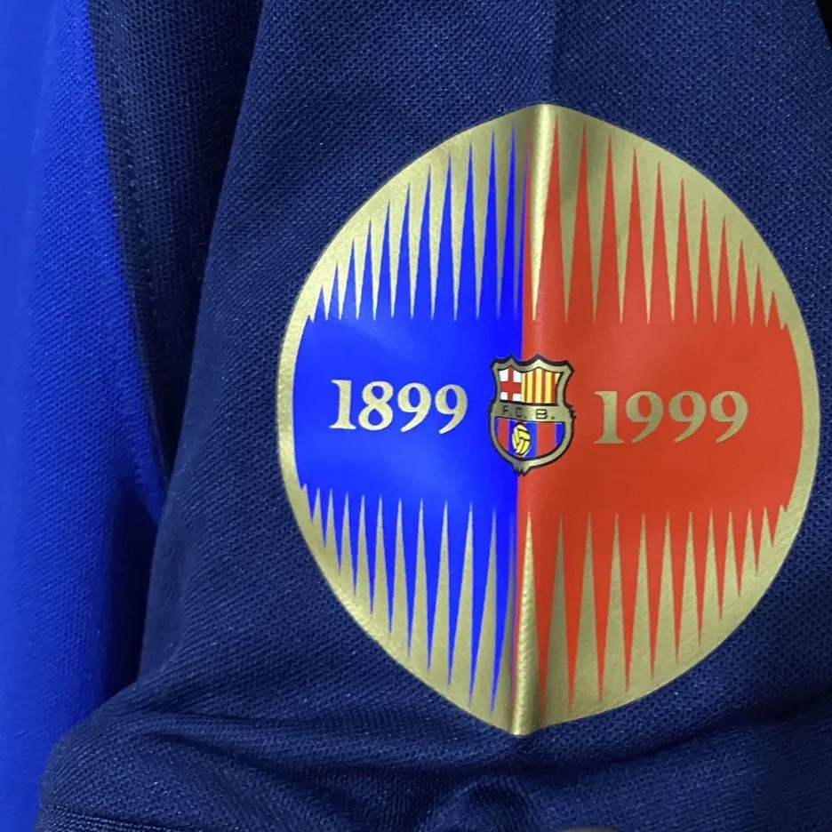 Maglia Barcellona player version a scacchi blu catalogo