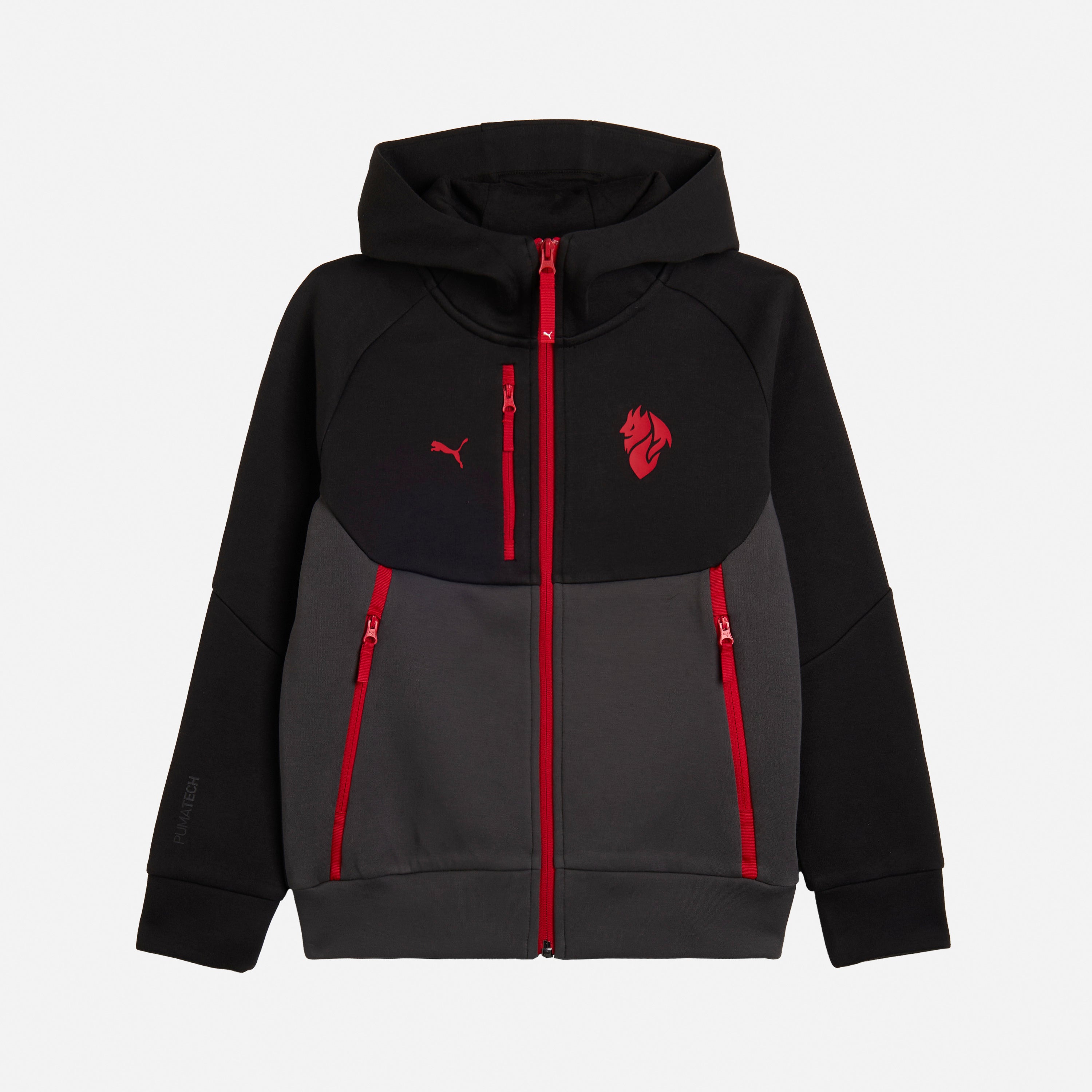 AC Milan Pumatech 2025/26 giacca bambini nera con zip 8 anni
