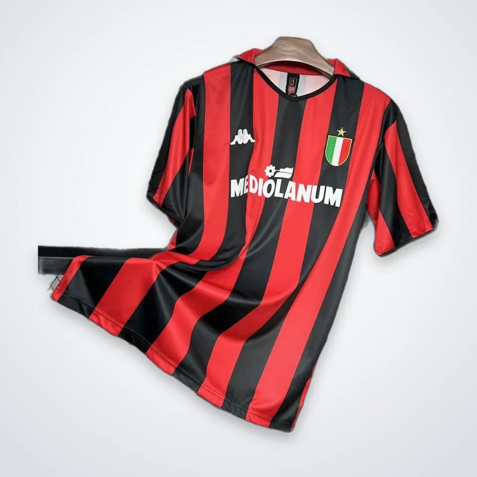Tifoso Store Milan 1988/89 maglia da calcio rosso nera