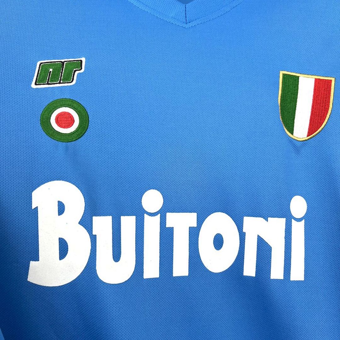Tifoso Store Maglie da Calcio Maglia Napoli 1987/88 casa azzurra S-XXL