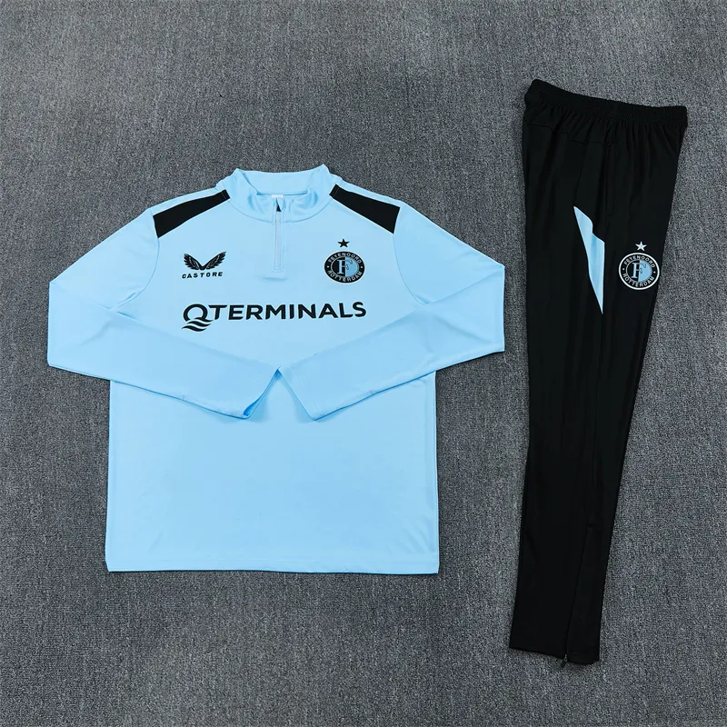 Feyenoord Training 2026/27 tuta celeste mezza zip