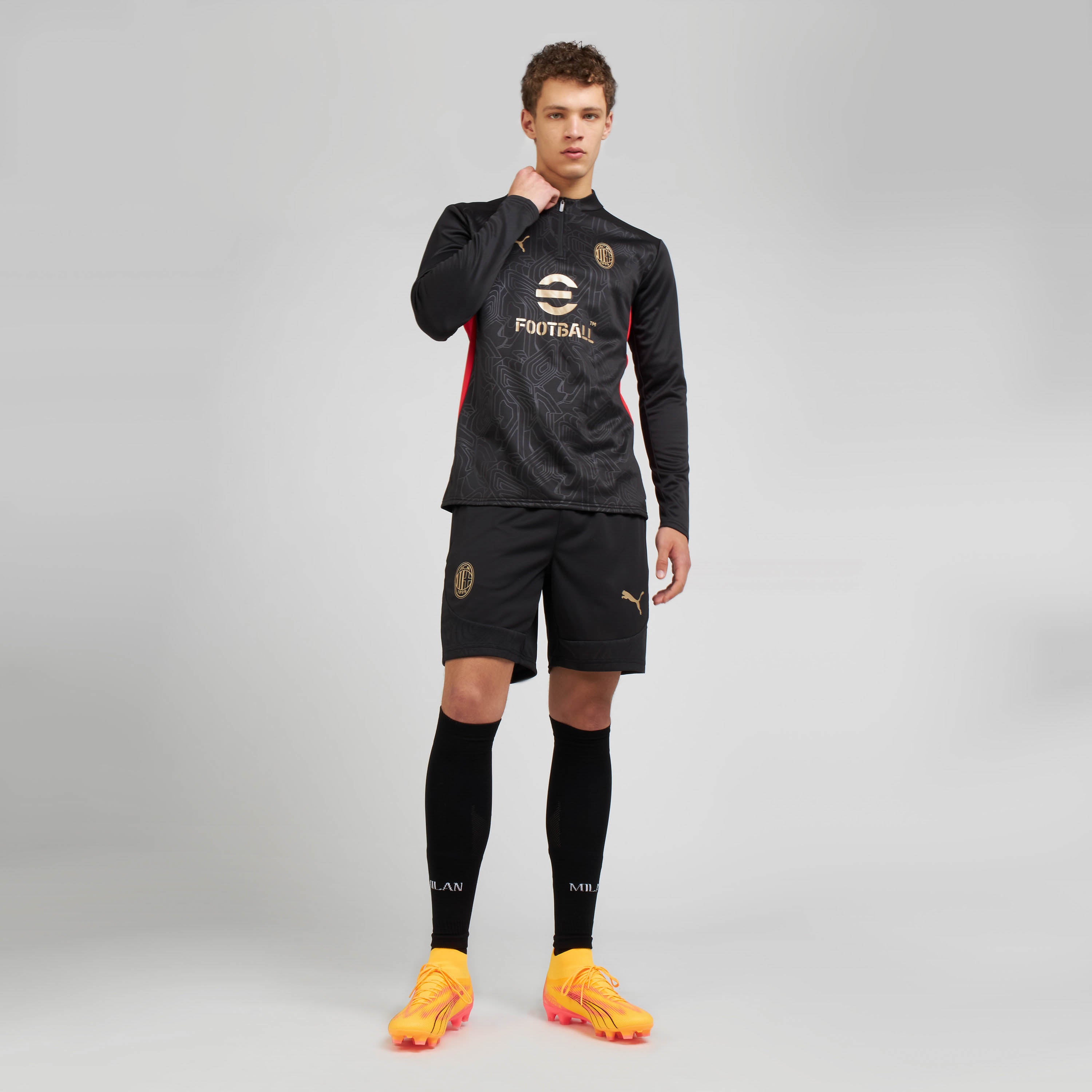 AC Milan Allenamento Milan 1/4 Zip 2024/25 felpa manica lunga