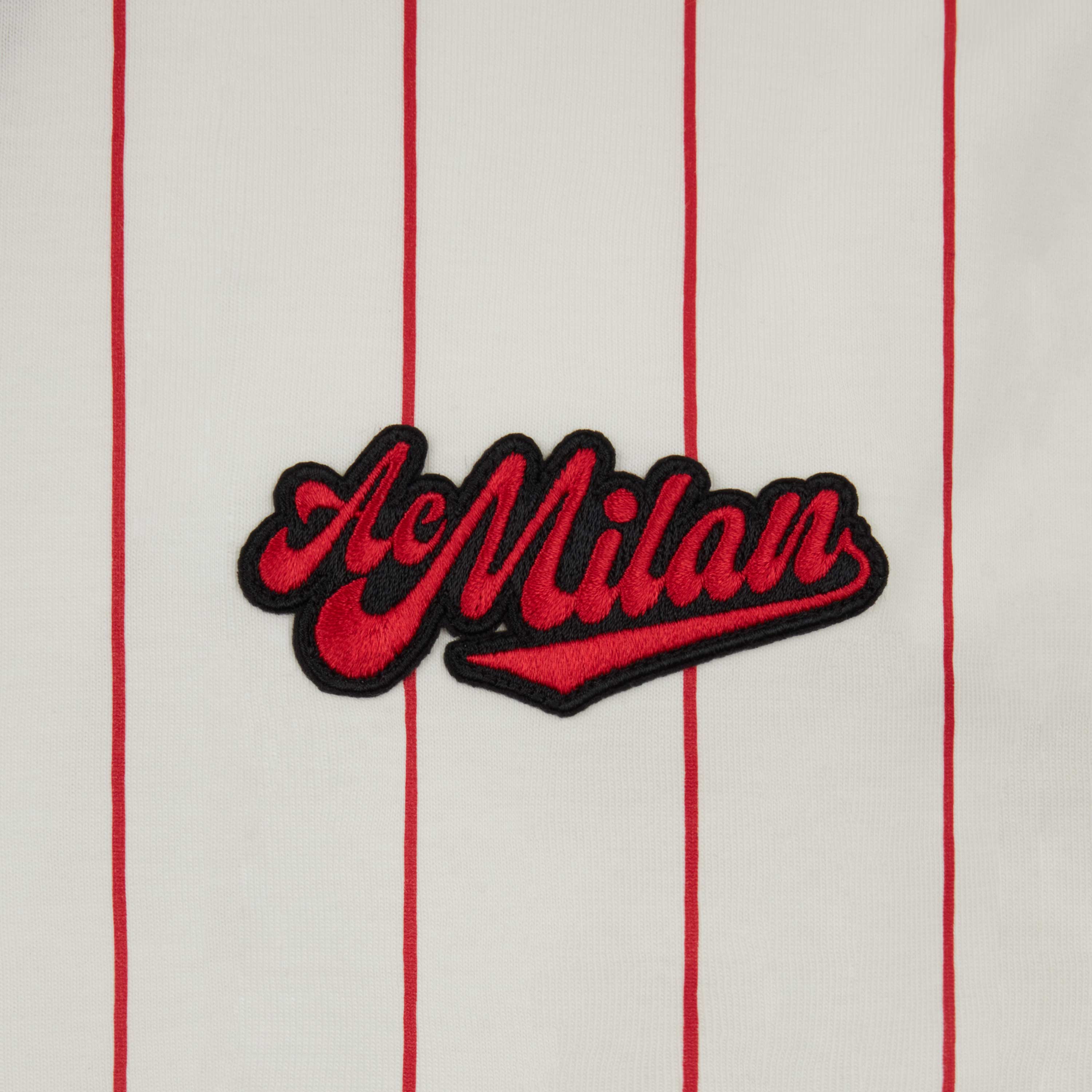 AC Milan Urban Collection Pin Stripe T-Shirt Maglietta Bianca