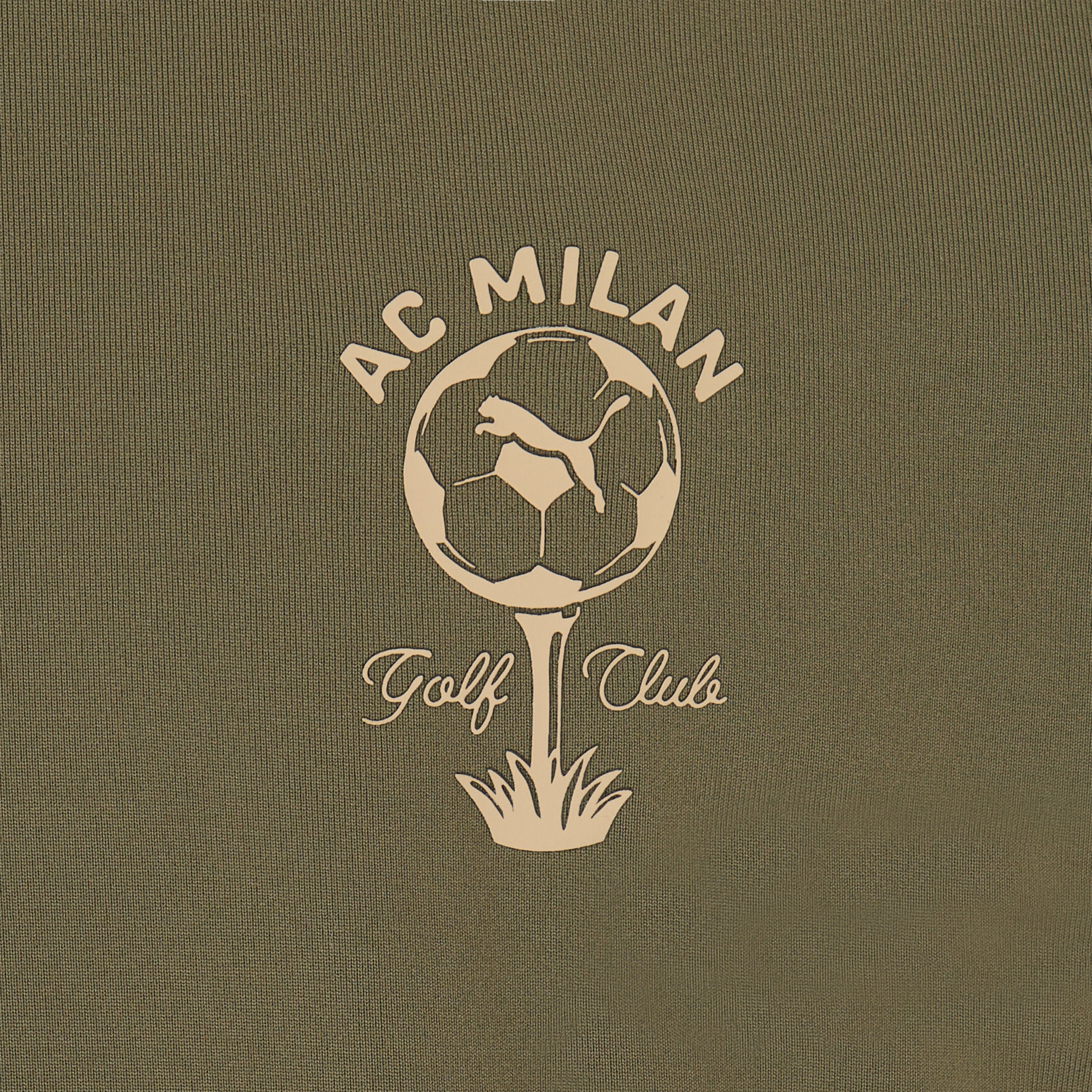 Magliette Milan Puma Golf t-shirt verde uomo