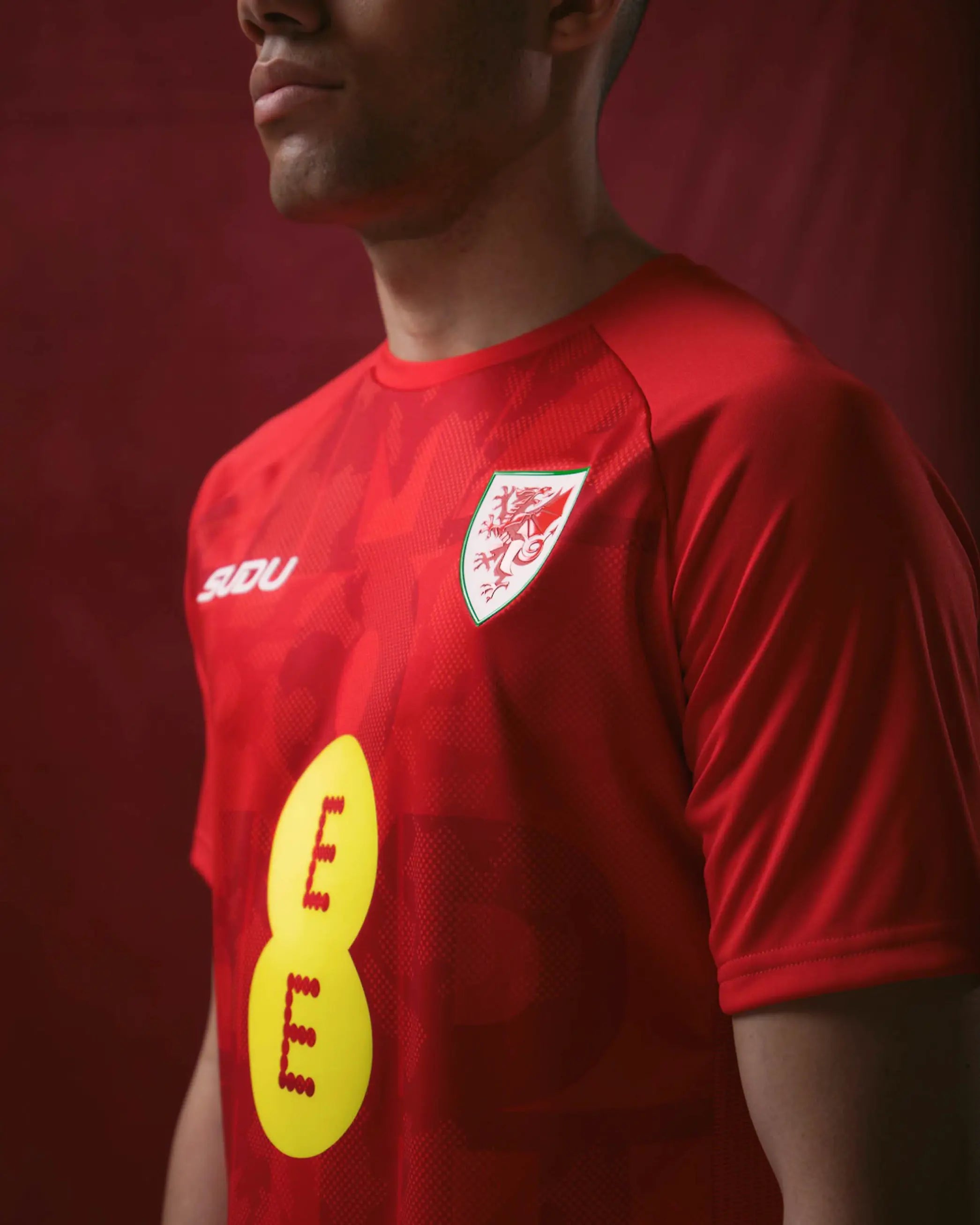 Wales SUDU Pre-Match 2026-28 maglia da tifoso uomo rossa