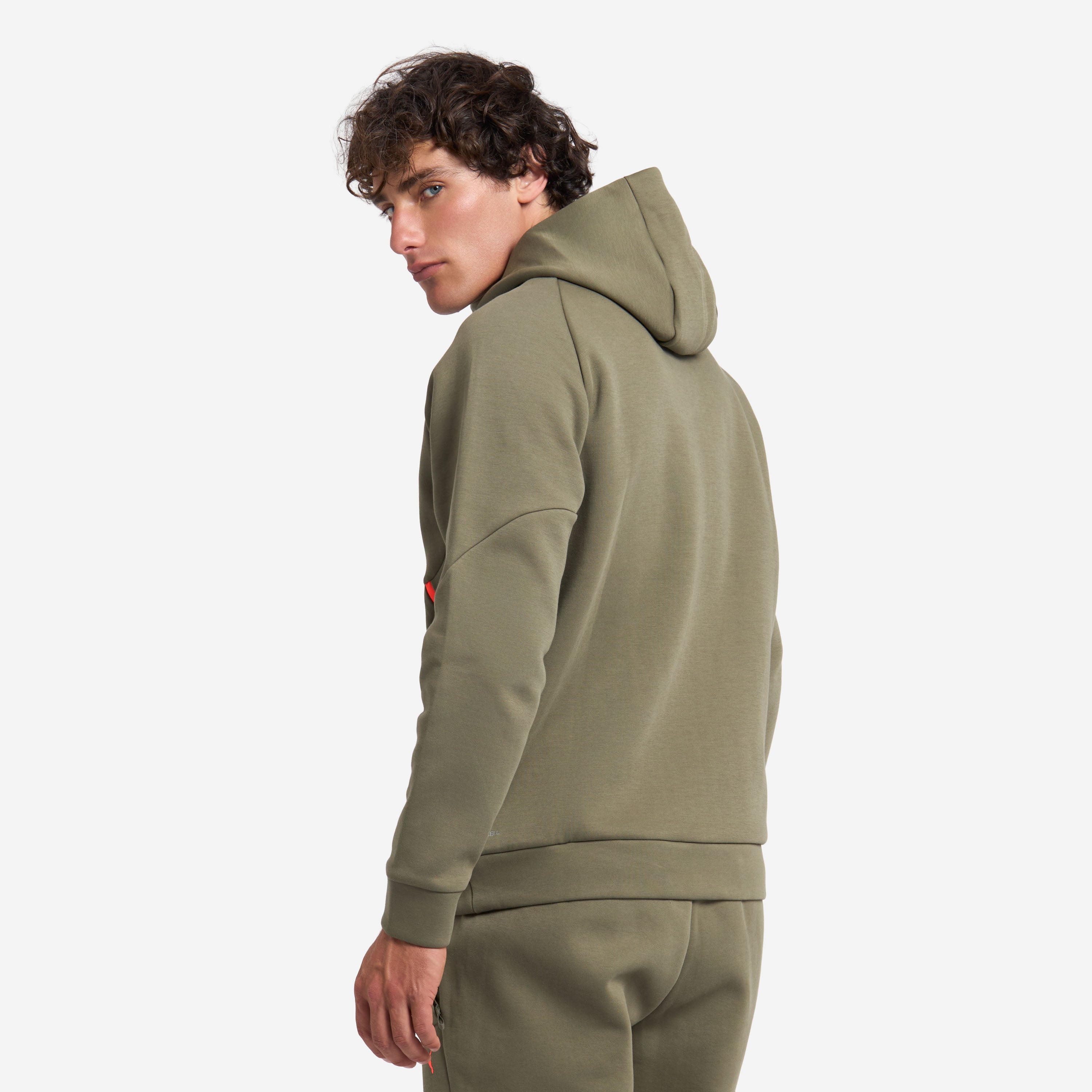 AC Milan Pumatech Giacca Verde Zip Cappuccio Uomo