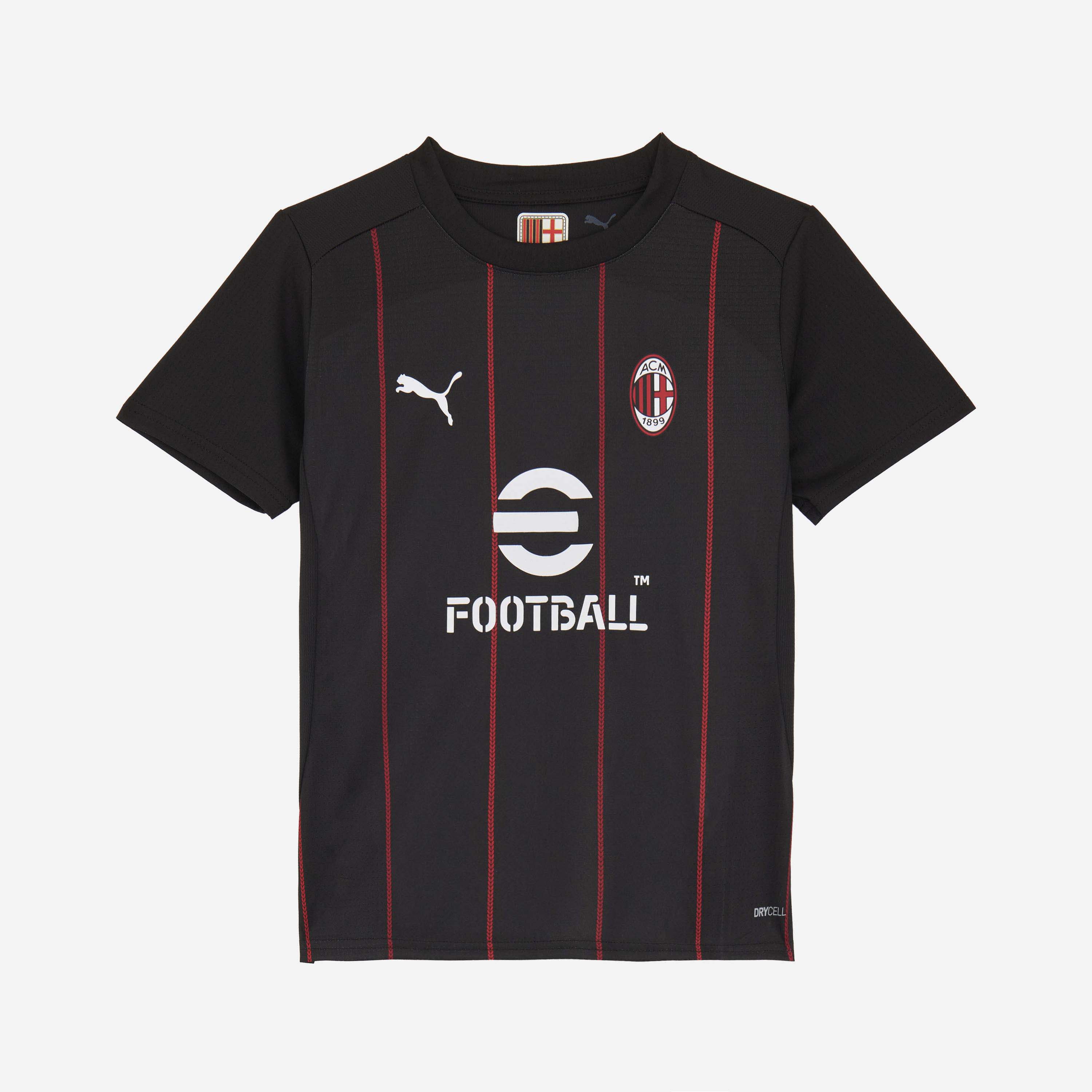 AC Milan Allenamento Prematch 2024/25 maglia bambino nera