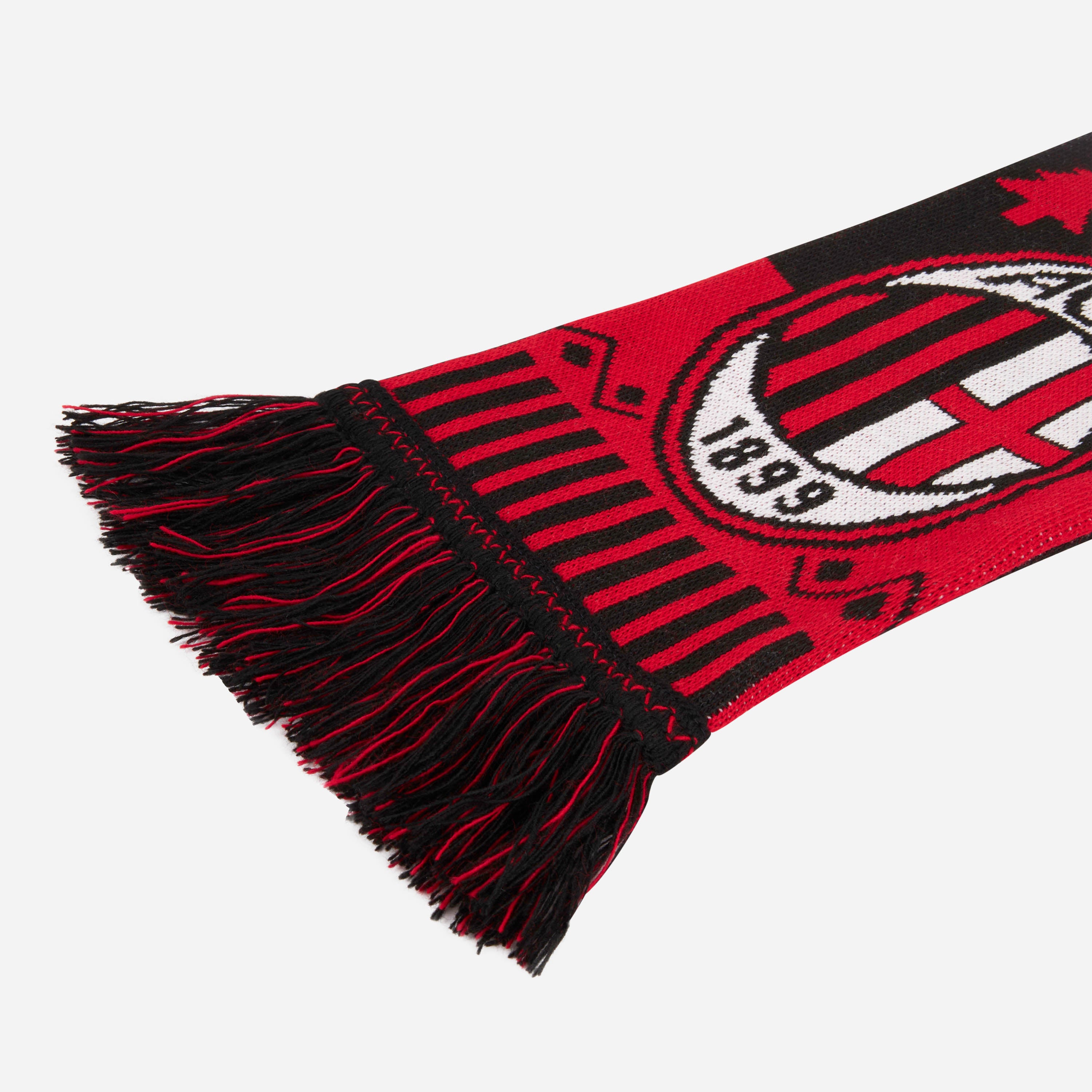 AC Milan Christmas Sciarpa Natalizia Double Face Rossonera