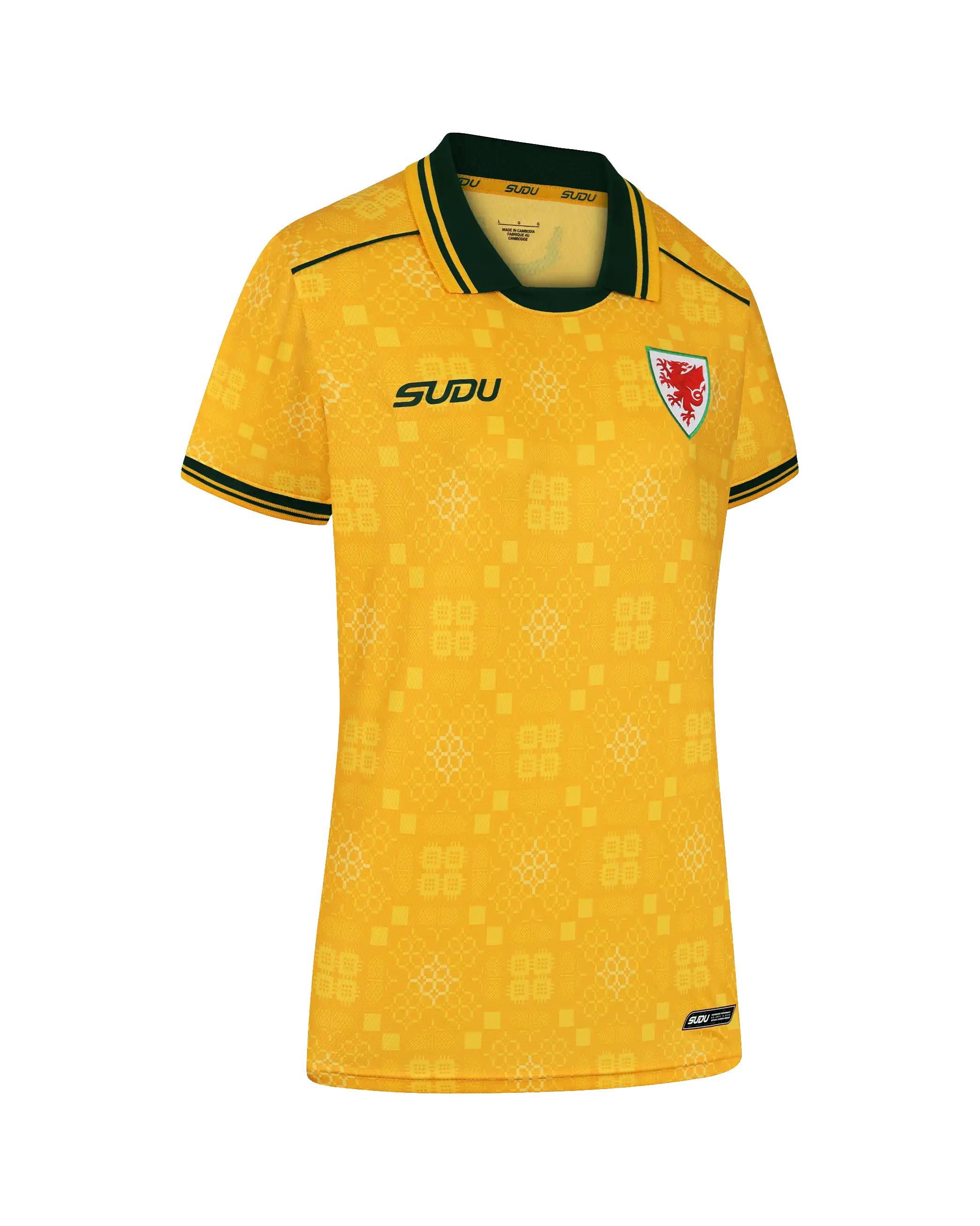Wales Away Kit SUDU 2026-27 Pro maglia gialla donna