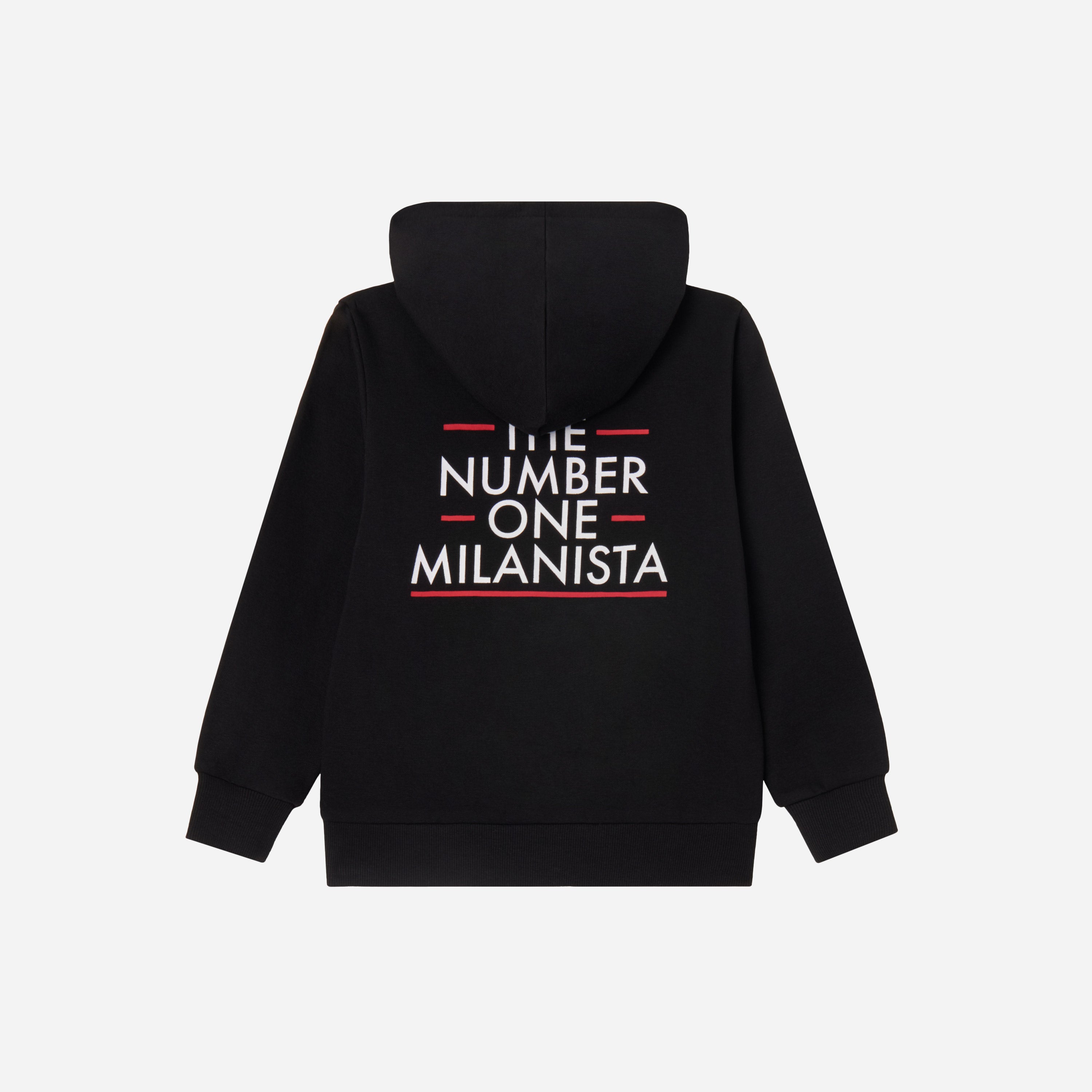 AC Milan Milanista felpa bambino nera con cappuccio