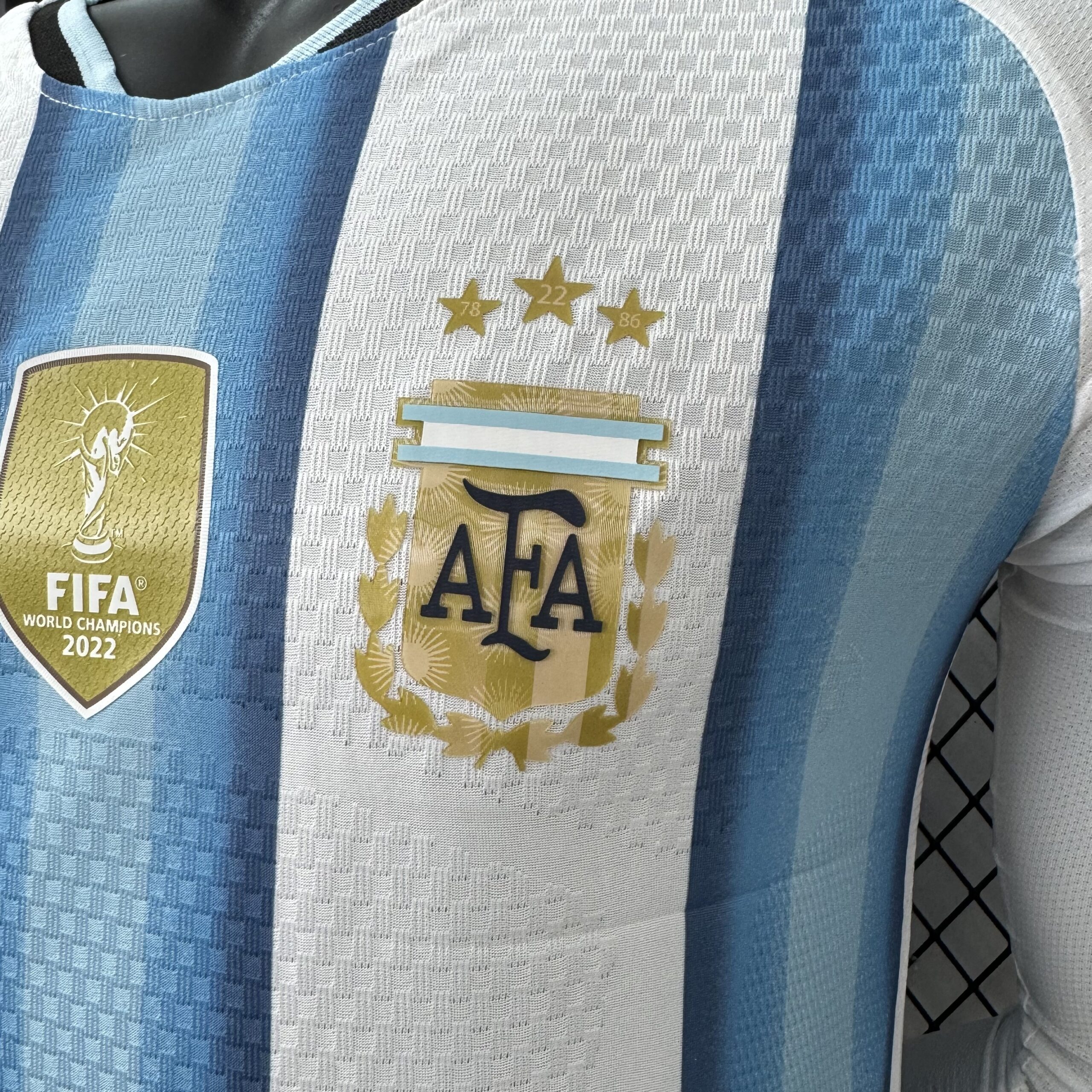 Argentina Player Version Home 2026/27 maglia manica lunga albiceleste