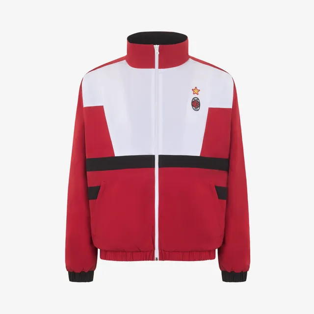 AC Milan Giacca 1995/96 Uomo Rosso Zip Retro